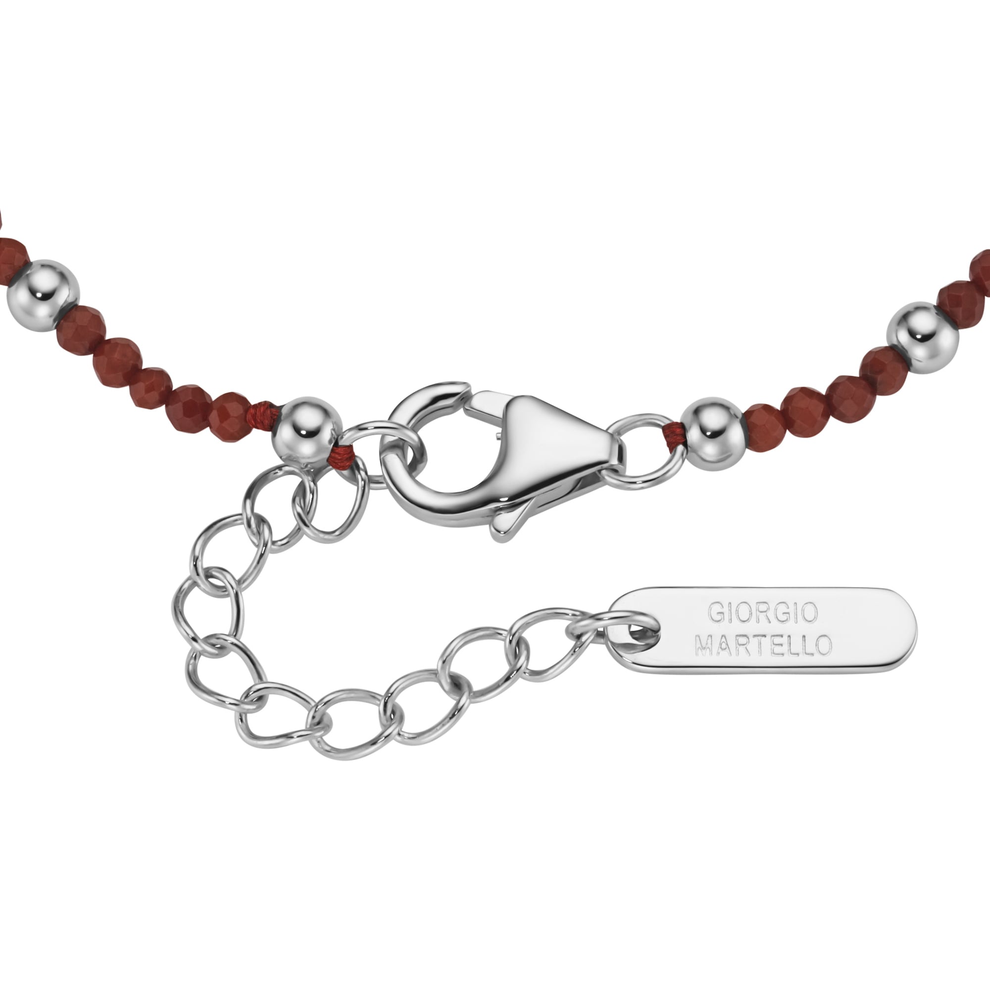 GIORGIO MARTELLO MILANO Armband »Armband mit Süßwasser-Perlen und Ziersteinen, Silber 925«