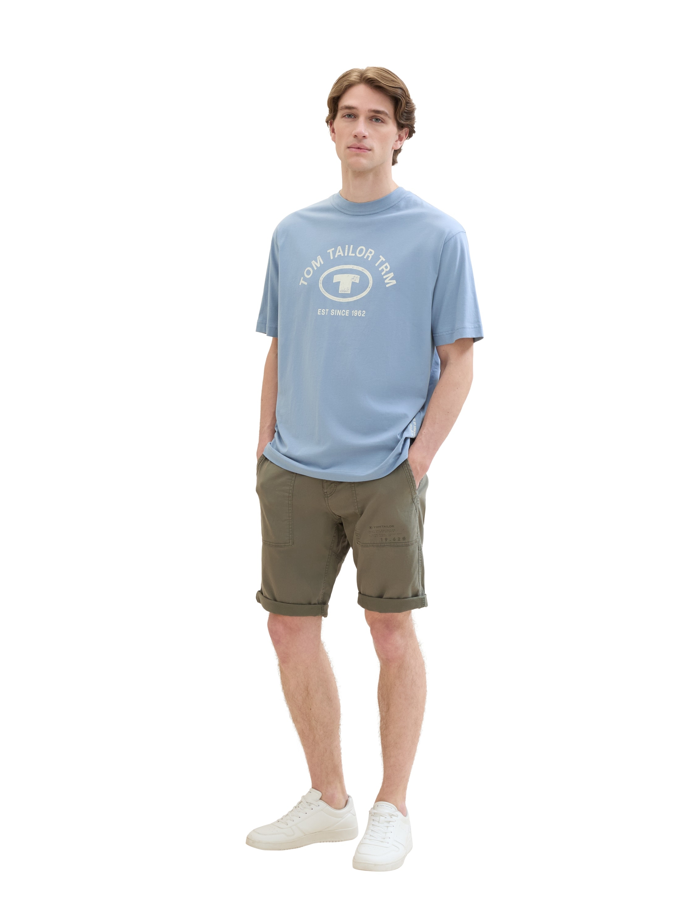 TOM TAILOR Bermudas, Sommerhose mit Utility Details