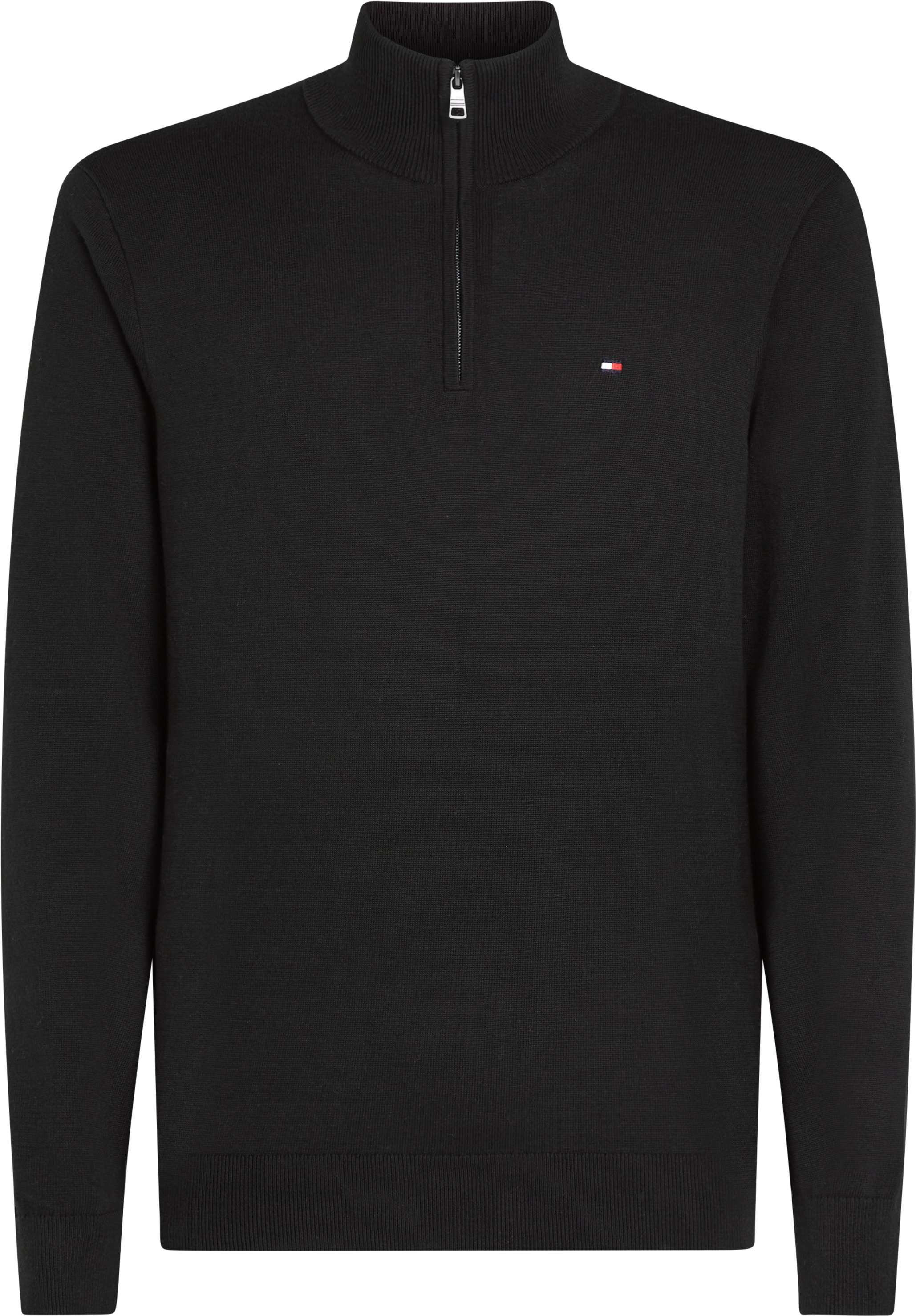 Tommy Hilfiger Big & Tall Stehkragenpullover »BT-ESSENTIAL COTTON ZIP MOCK-B«, Großen Größen