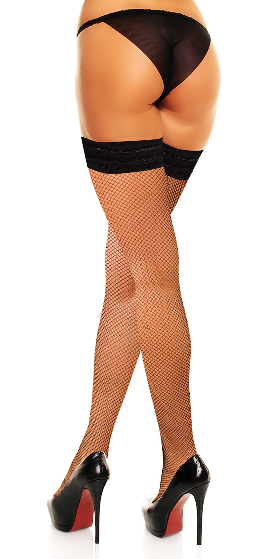 GLAMORY Halterlose Feinstrümpfe »My Size« 100 Set, 2 Paar tlg. Feinnetz, elastisch, plus size