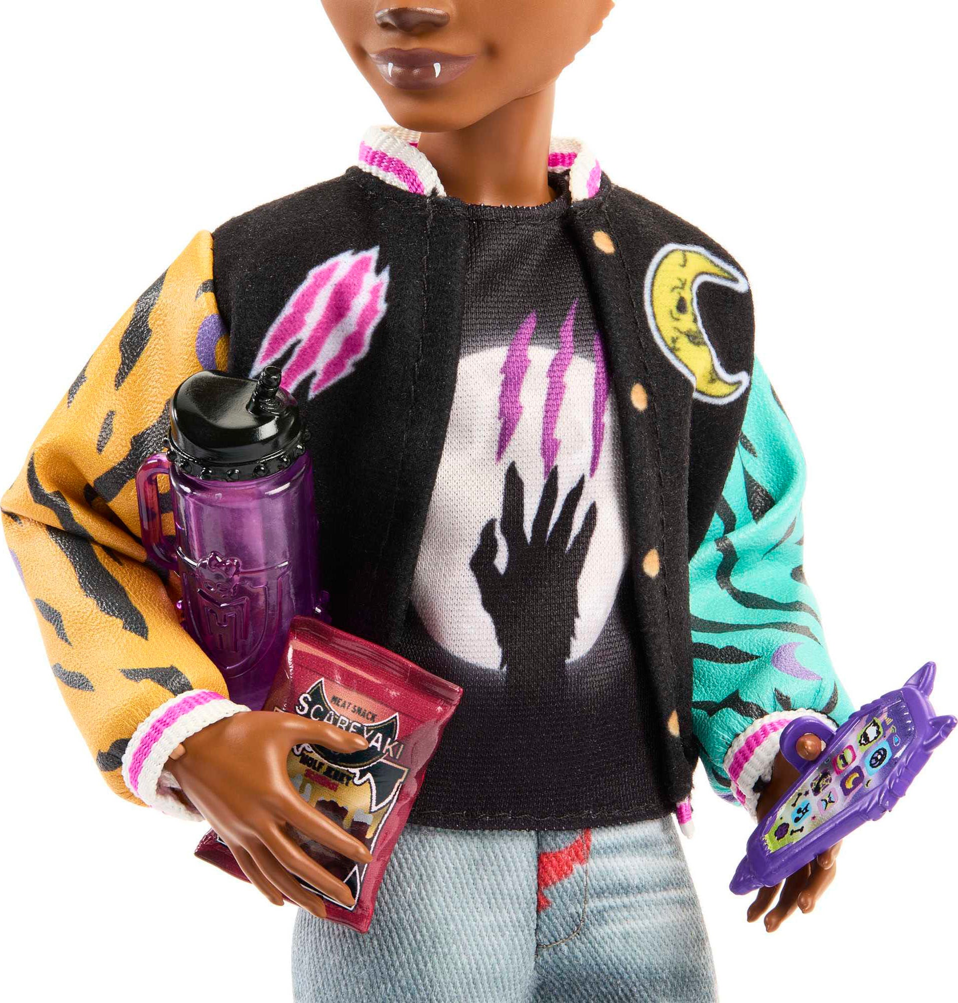 Mattel® Anziehpuppe »Monster High, Clawd Wolf«, mit Gargoyle-Bulldogge