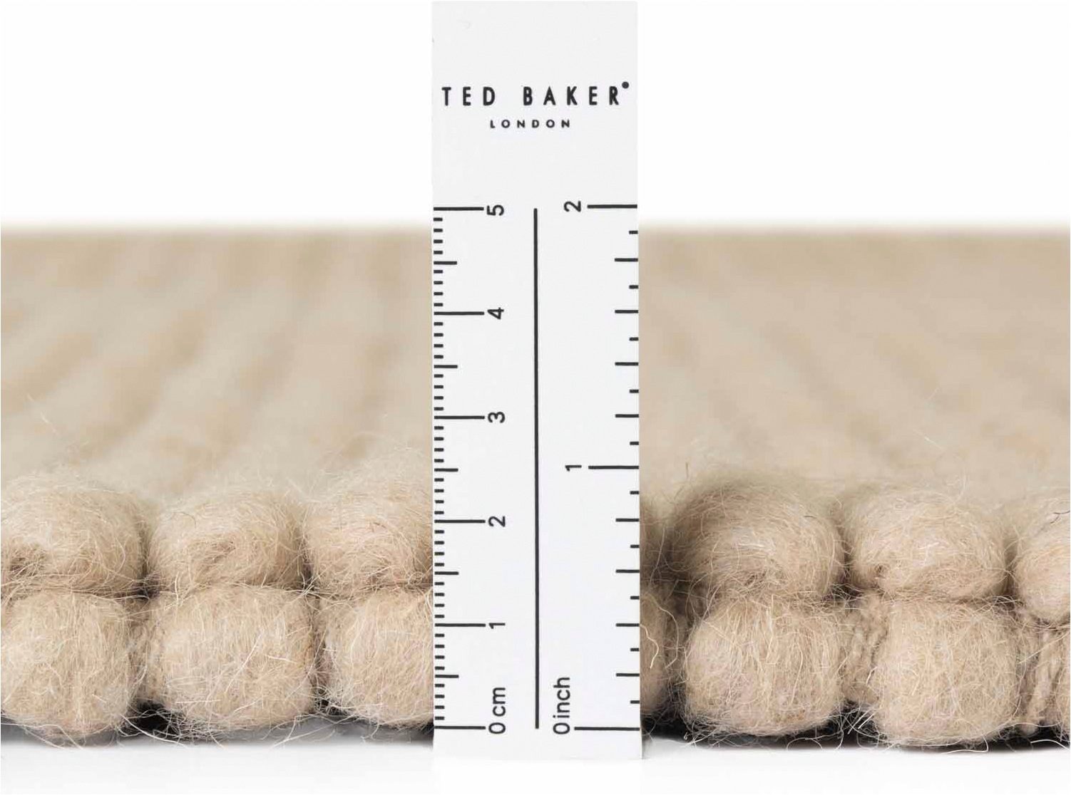 Ted Baker Wollteppich »Diana« rund 16 mm Höhe Wolle, Natur, Handgemacht, Wohnzimmer, Esszimmer, Schlafzimmer, Skandi
