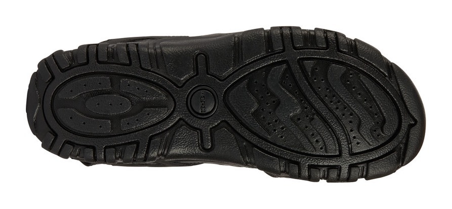 Geox Sandale »UOMO SANDAL STRADA C«, Sommerschuh, Klettschuh, Outdoorsandale, mit Lederfußbett