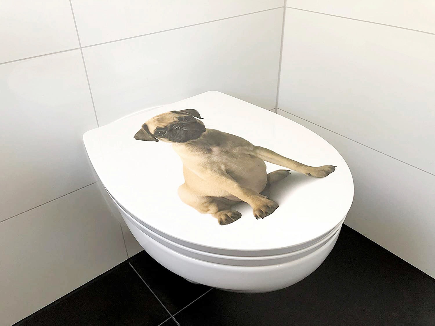 ADOB WC-Sitz »Mops«, Absenkautomatik, zur Reinigung auf Knopfdruck abnehmbar