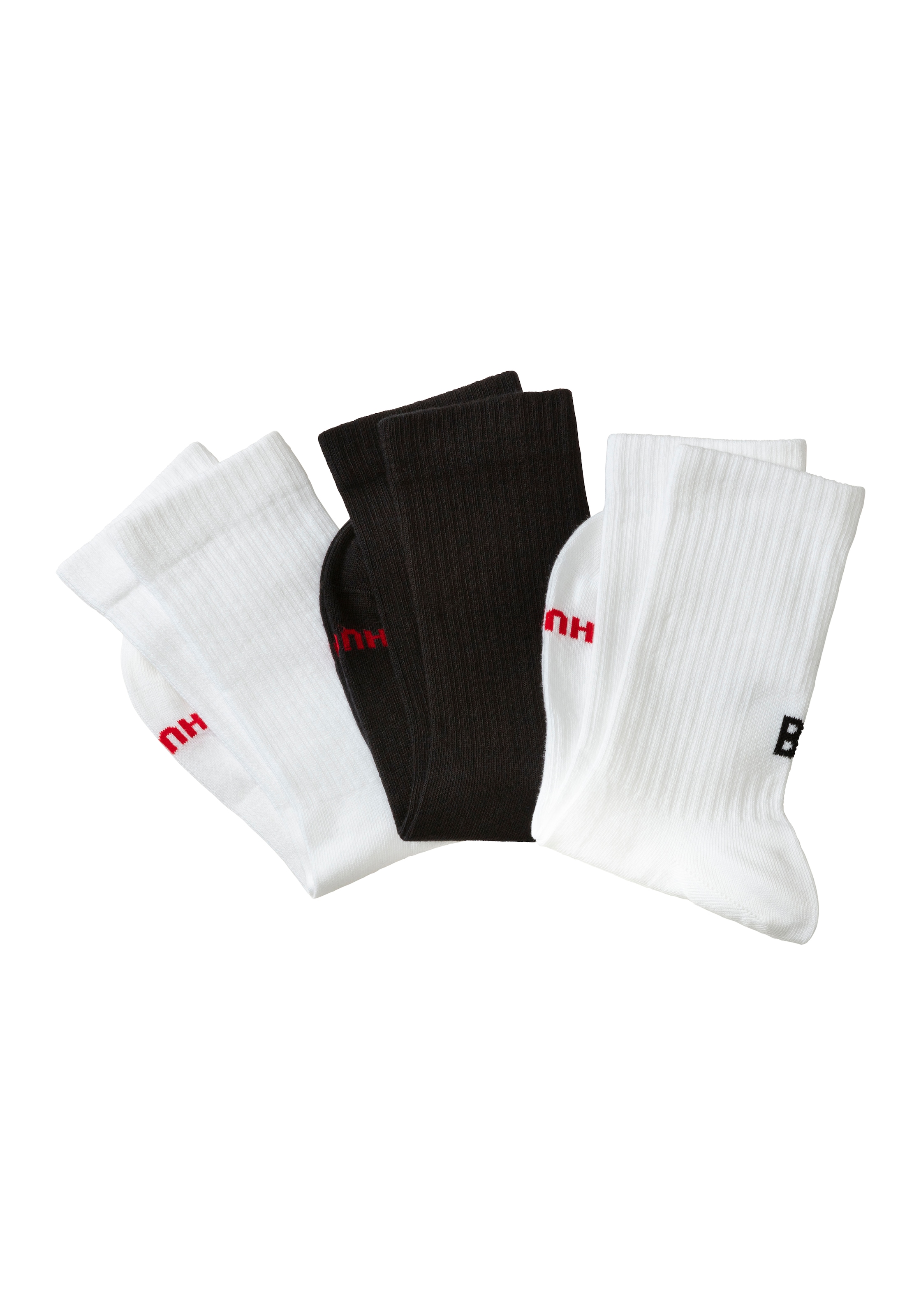 Freizeitsocken »3P QS MESSAGES CC«, (Packung, 3 Paar, 3er Pack), mit Logoschriftzug