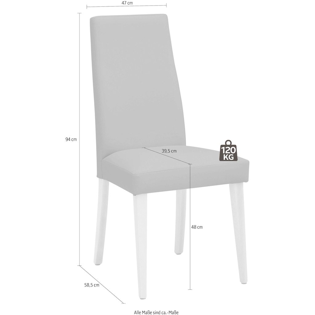 INOSIGN Esszimmerstuhl »Mary«, (Set), 2 St., Kunstleder