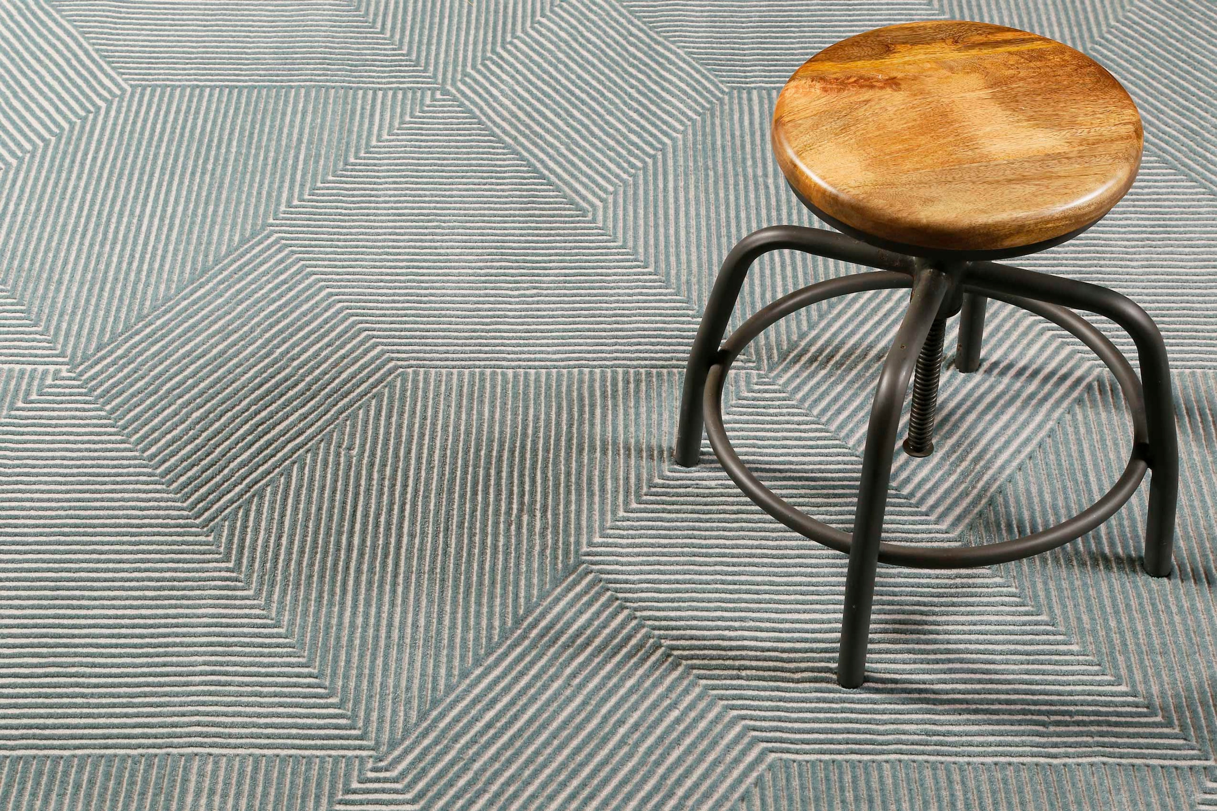 Esprit Teppich »Velvet Groove ESP-8780«, rechteckig, 12 mm Höhe, Kurzflor, Hoch Tief Struktur, Wohnzimmer, Schlafzimmer