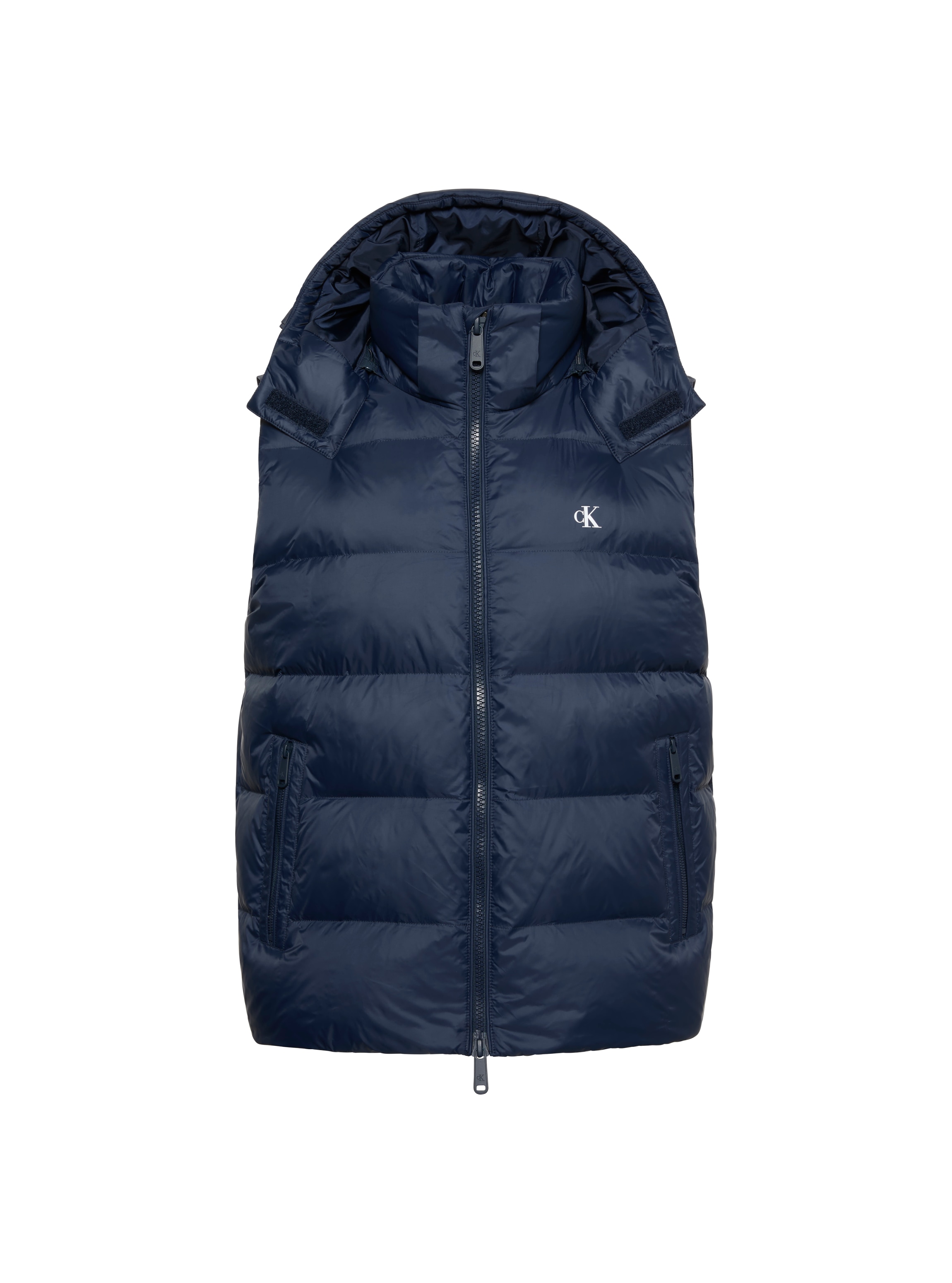 Calvin Klein Steppweste »NYLON ZIP OFF HOOD« Regular fit mit abnehmbarer Kapuze