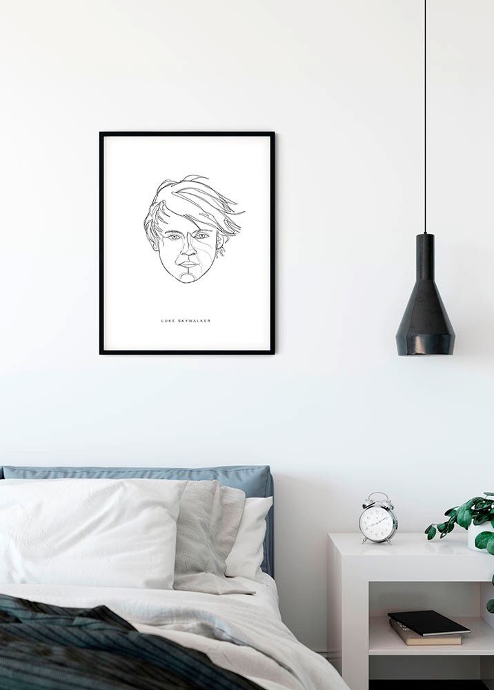 Komar Bild »Star Wars Classic Force Faces Luke« Star Wars 1 Stk. tlg. Wandbild zur Dekoration im Kinderzimmer - ohne Rahmen