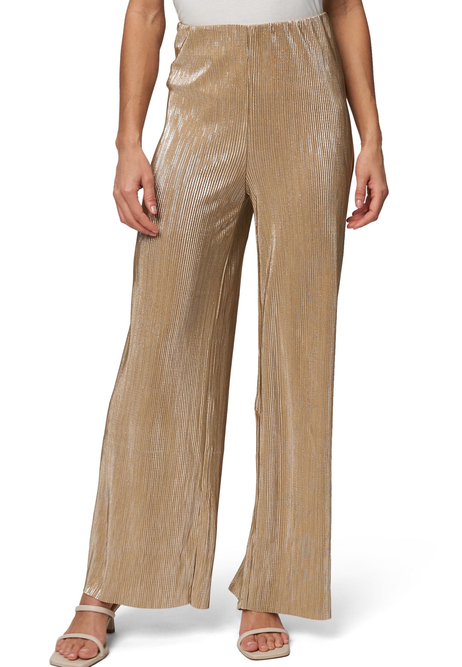 Zero Stoffhose »Plissee-Hose mit weitem Bein 30 Inch«