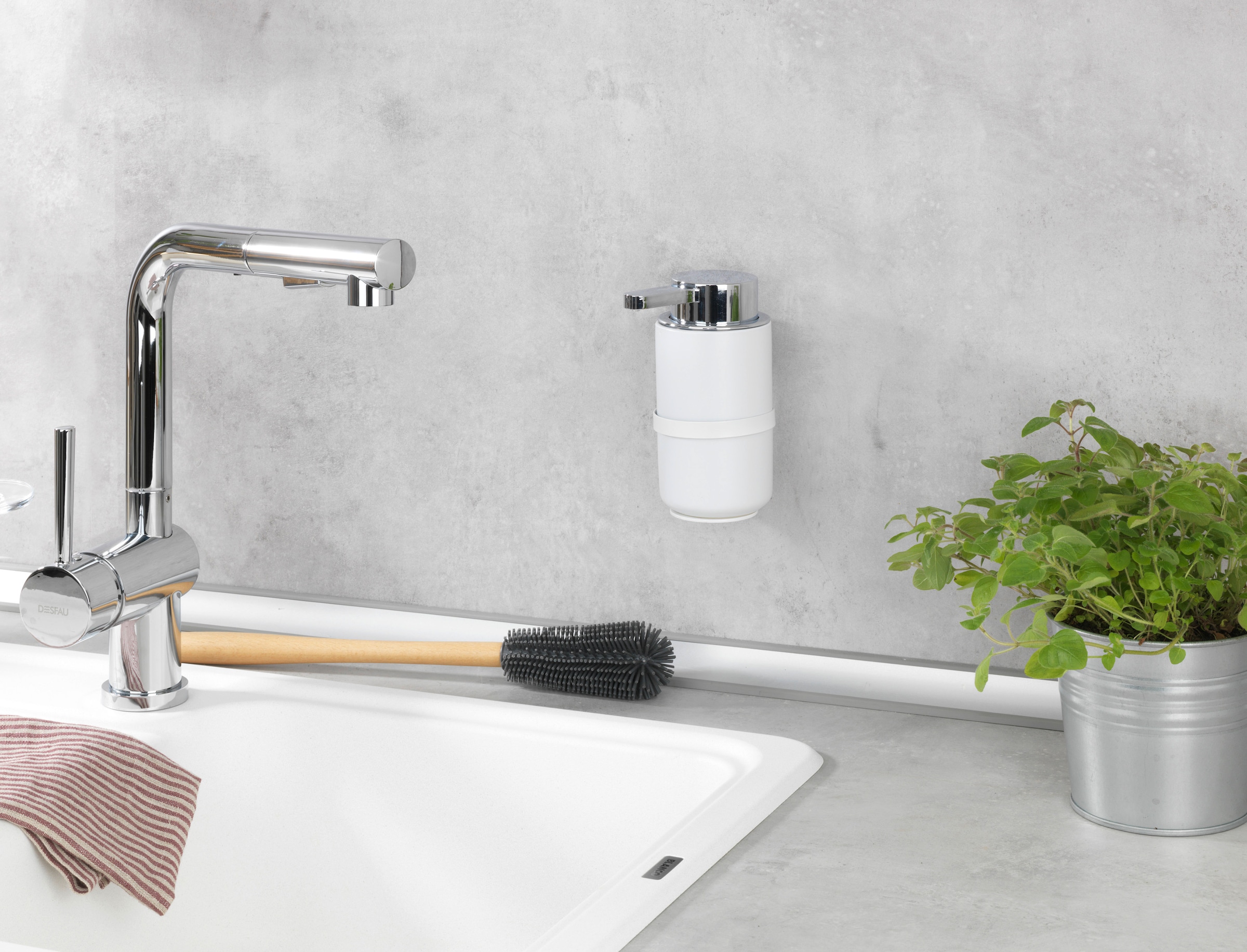 WENKO Seifenspender »Woya« Weiß, Keramik, 250 ml