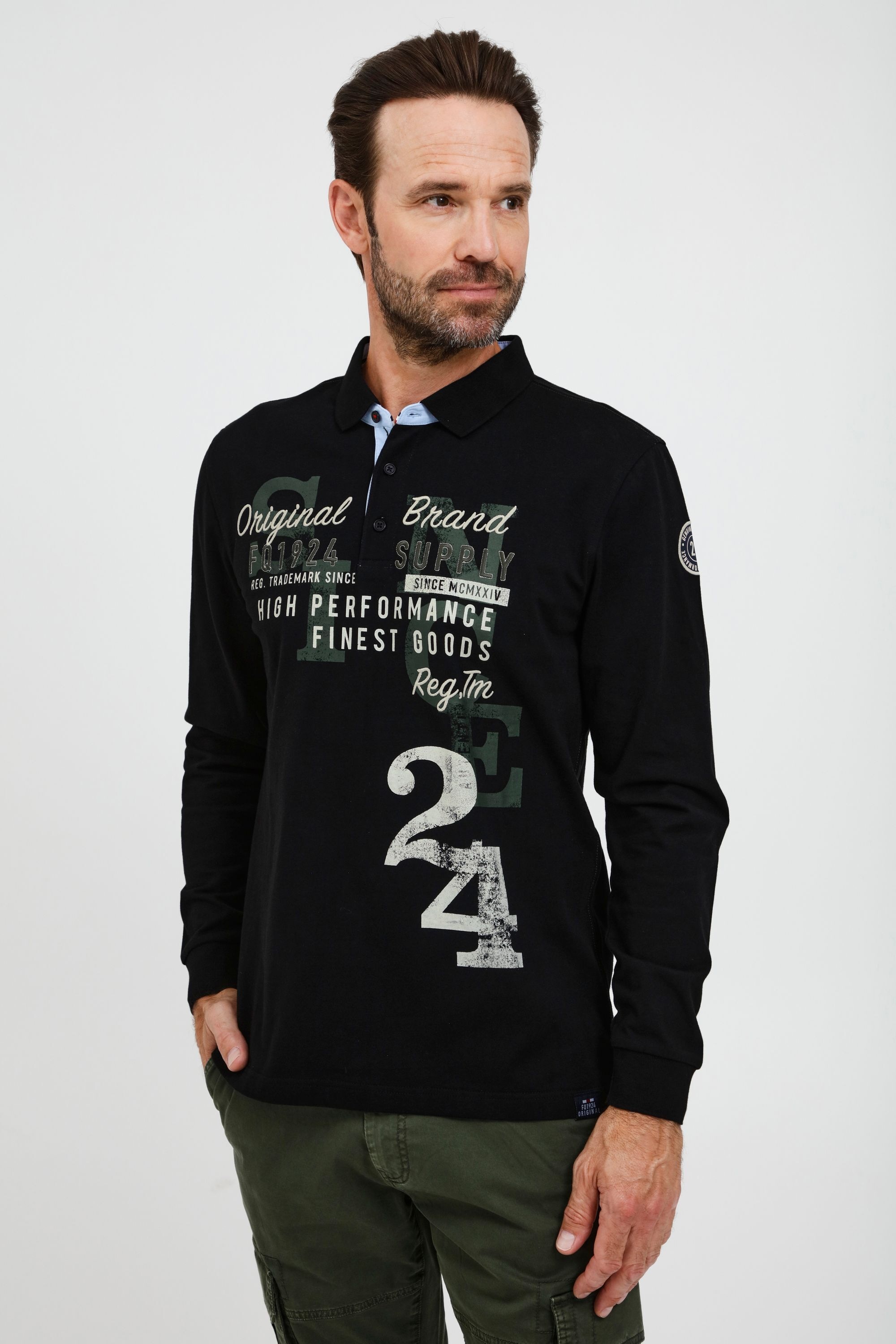 FQ1924 Langarm-Poloshirt »Langarm-Poloshirt FQRagnvald«