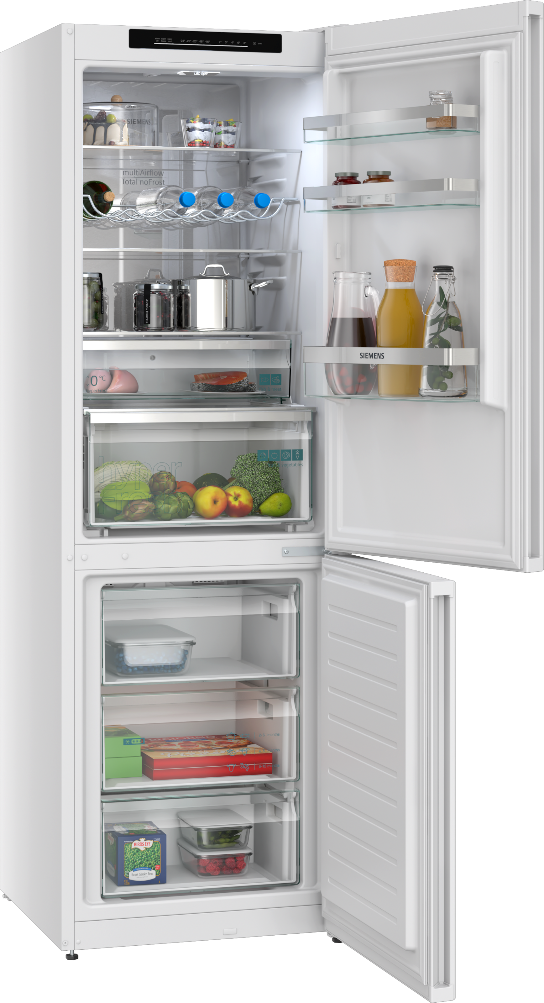 SIEMENS Kühl-/Gefrierkombination iQ300 »KG36NVWCG« 186 cm hoch 60 cm breit hyperFresh System für frisches Obst und Gemüse sowie Total noFrost