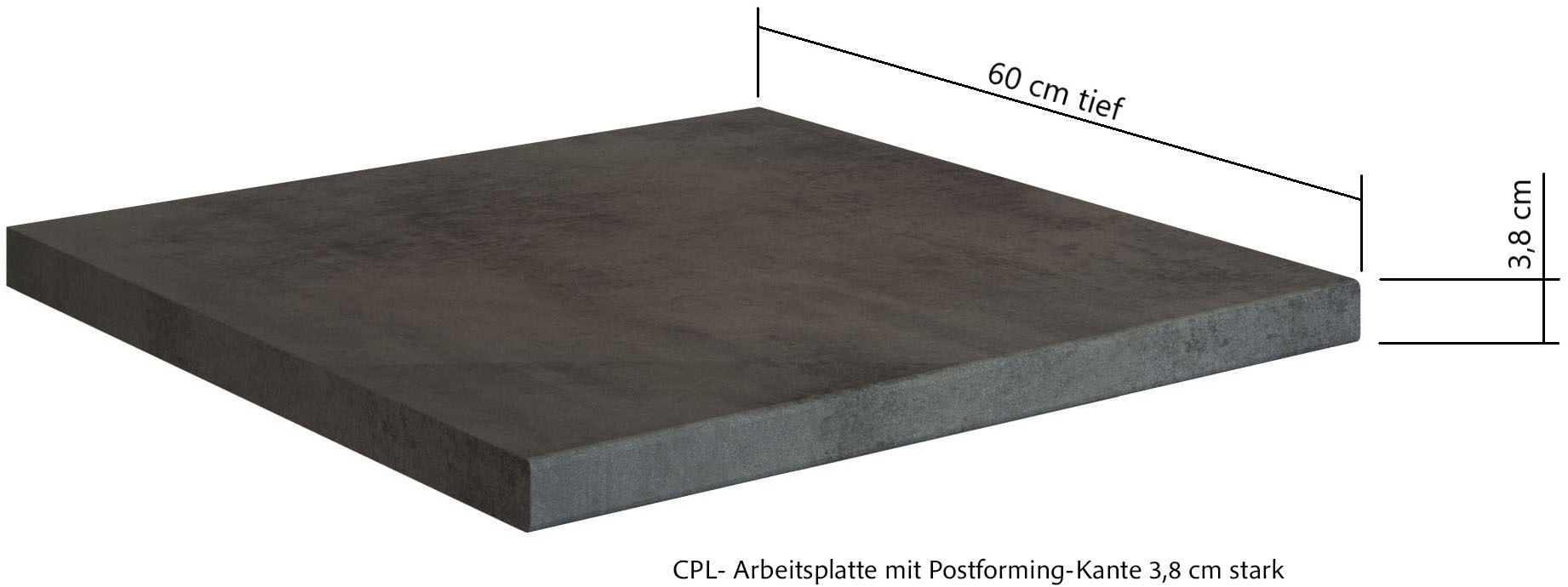 KOCHSTATION Unterschrank »KS-Lagos«, Breite 180 cm, 3 Türen, 3 Schubkästen