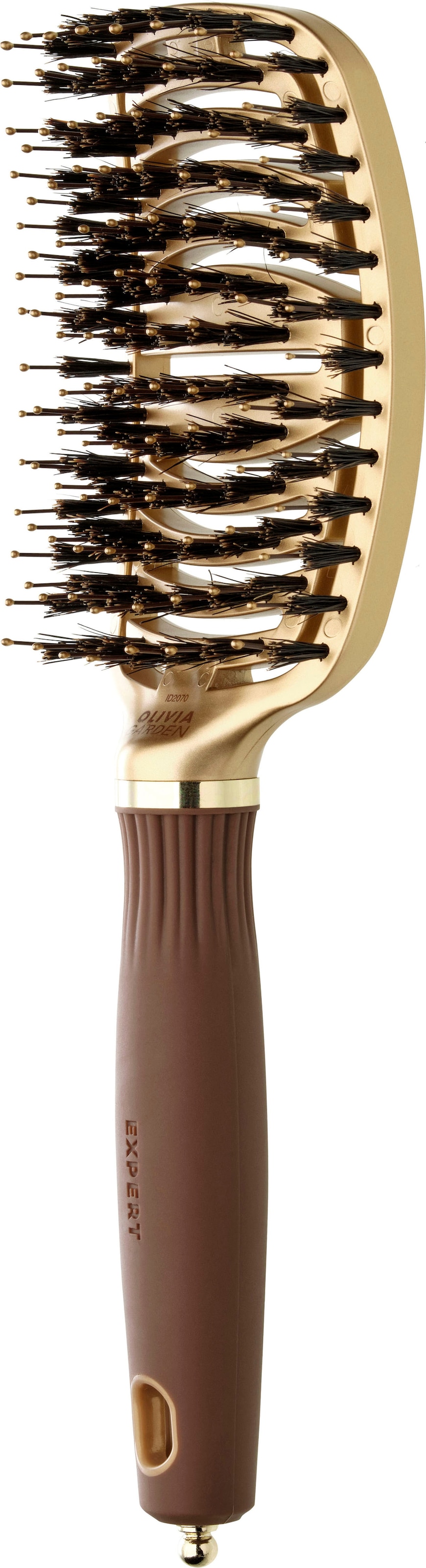 OLIVIA GARDEN Haarbürste »EXPERT CARE FLEX Boar&Nylon Bristles Gold&Brown«