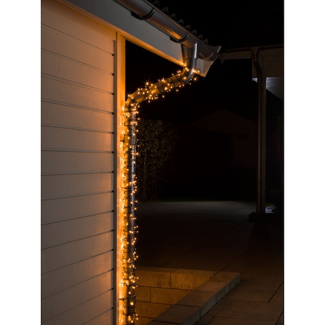 KONSTSMIDE LED-Lichterkette »Weihnachtsdeko aussen«, 120 St.-flammig, Micro LED  Lichterkette, mit Multifunktion, 120 bernsteinfarbene Dioden auf Raten  bestellen