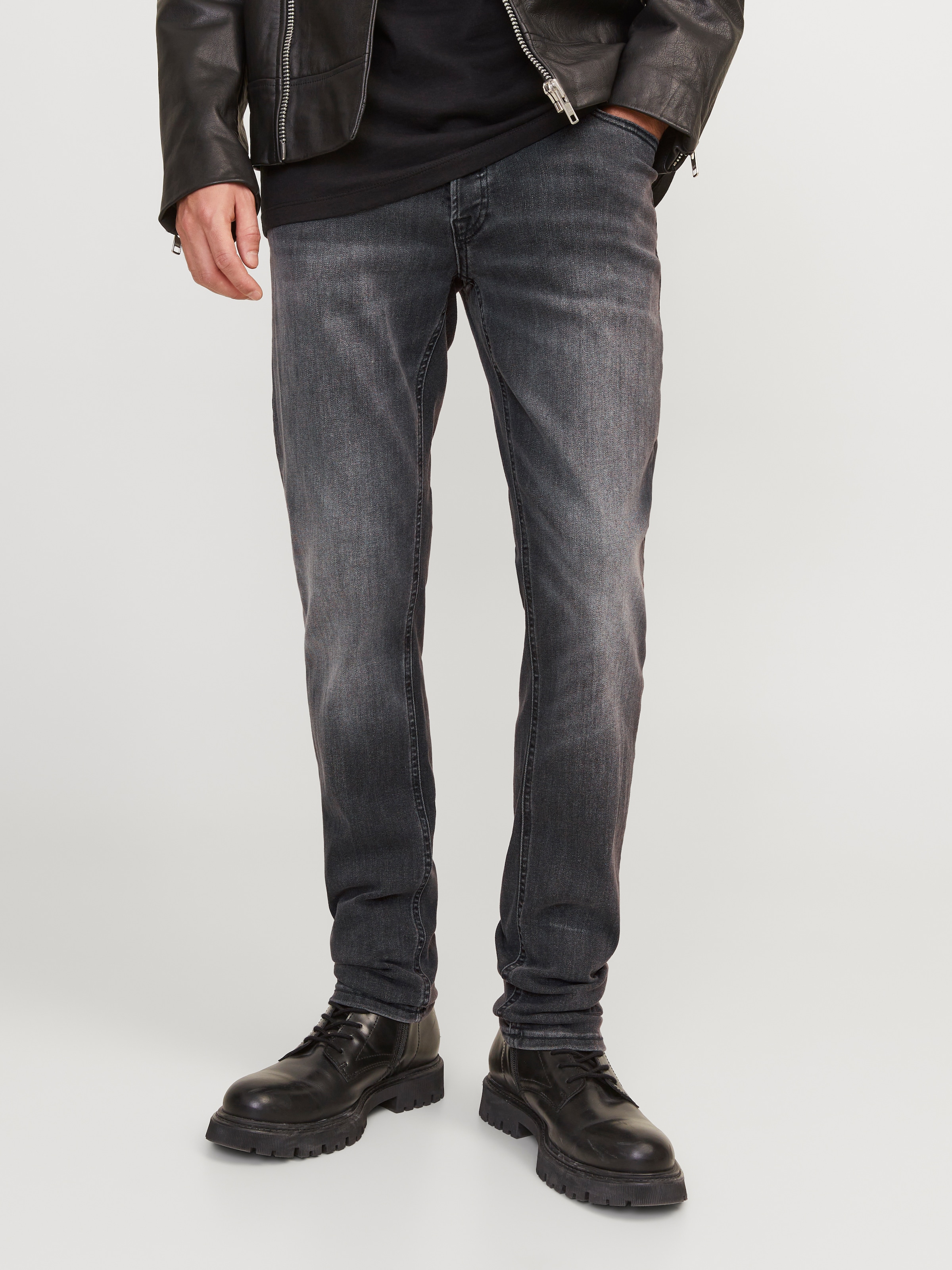 Jack & Jones »JJIGLENN  Slim-Fit mit Stretch und praktischer 5-Pocket-Form« mit Abriebeffekten