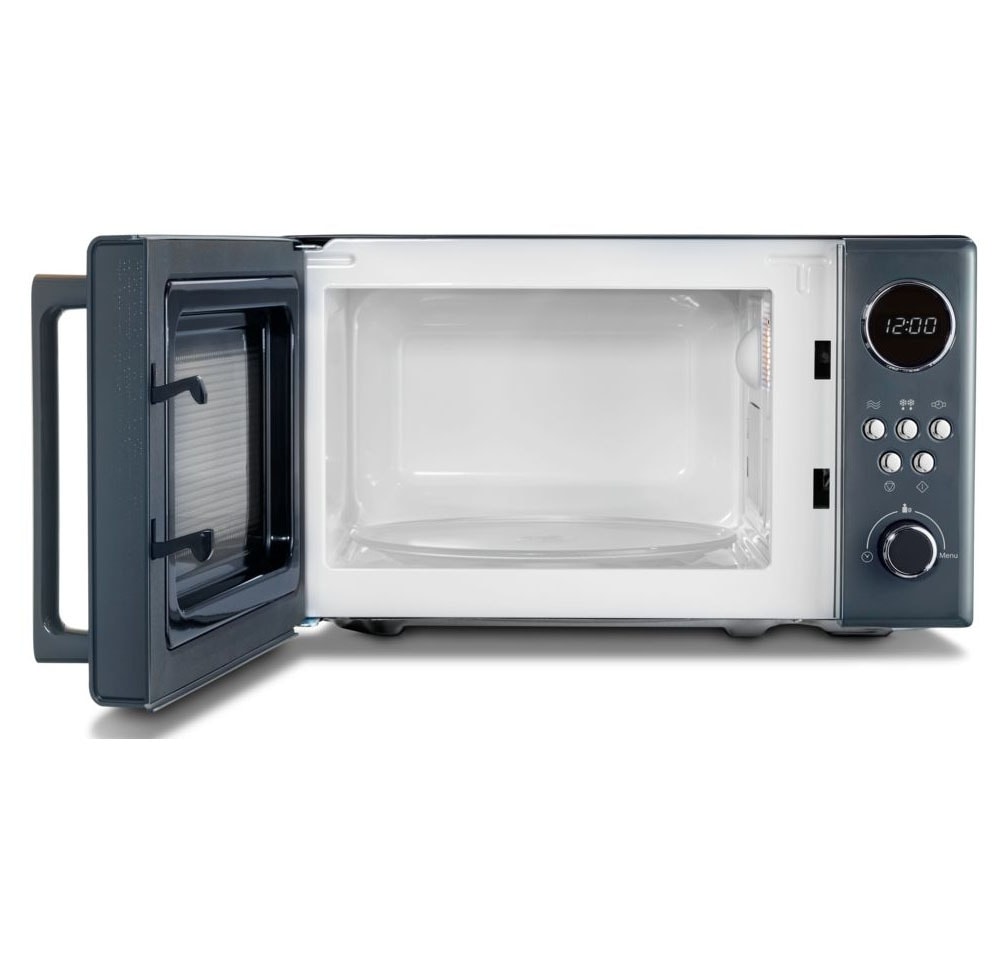 Medion® Mikrowelle »MD 15000 grau«, Mikrowelle, 1050 W, im Retro-Design, 800 Watt, 5 Leistungsstufen