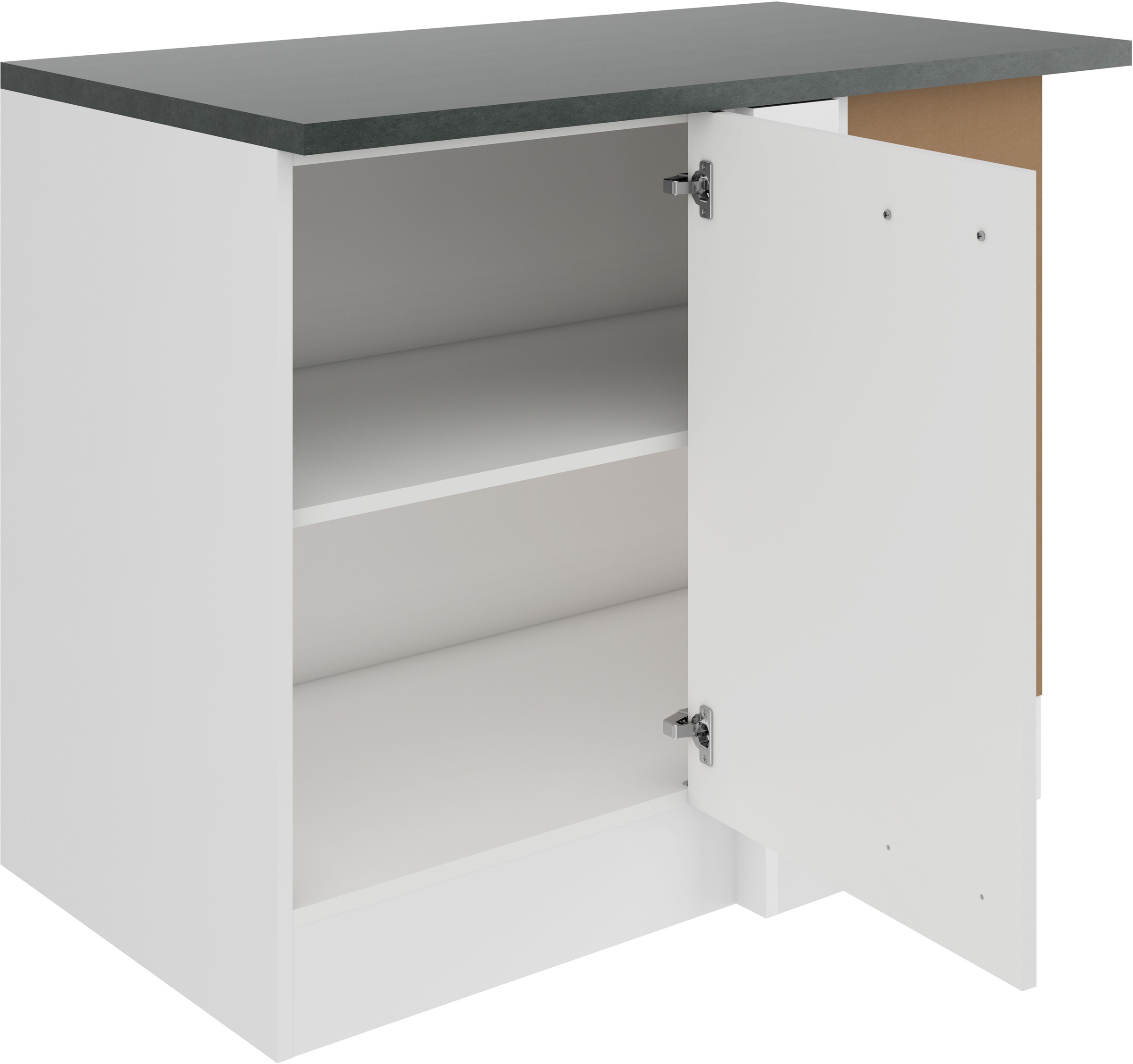 OPTIFIT Eckunterschrank »Bella« Breite 100 cm, zur Weitergestaltung mit einem Geschirrspüler