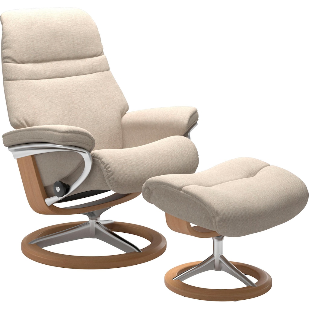 Stressless® Relaxsessel »Sunrise«, (Set, Relaxsessel mit Hocker)