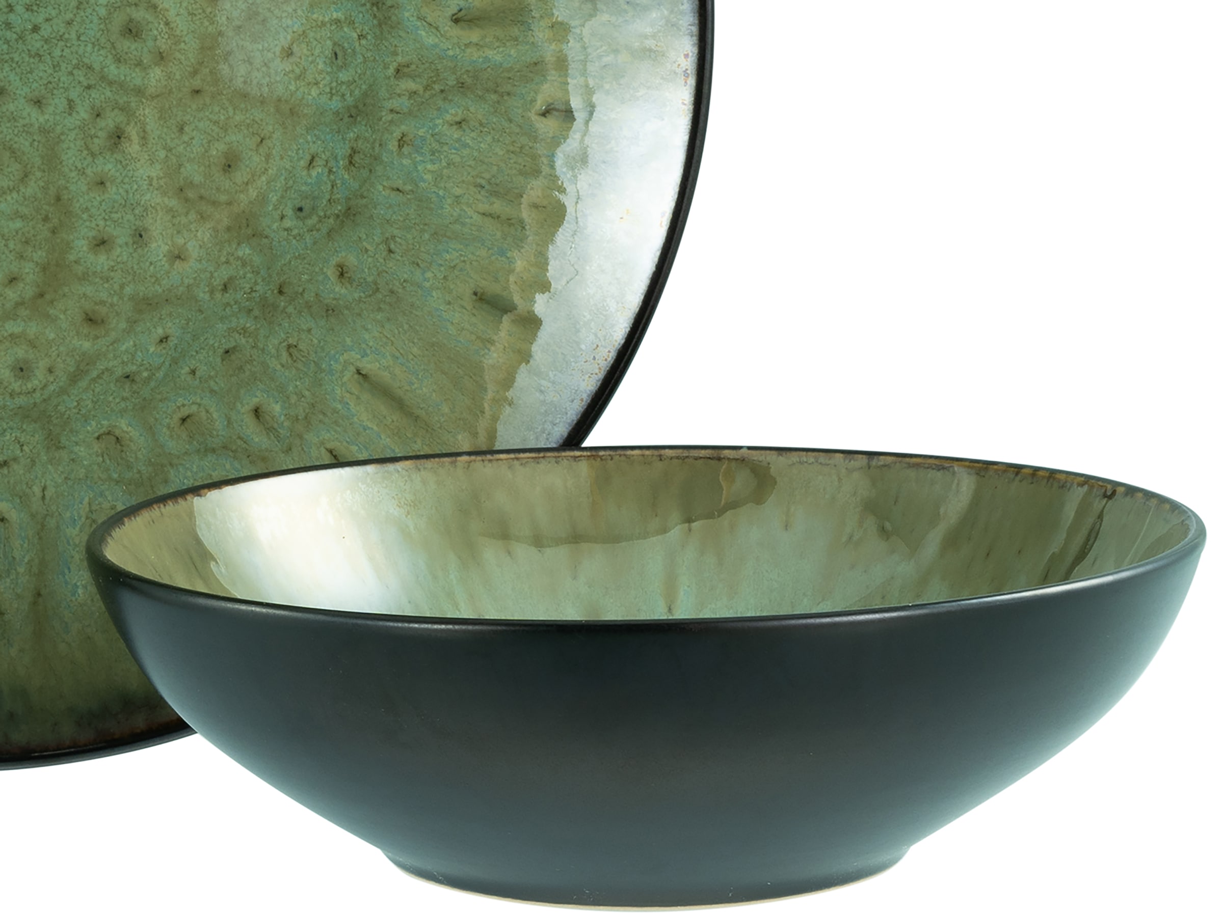 CreaTable Teller-Set »Jawa, Teller Set 18-tlg« Reaktivglasur