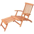 MERXX Gartensessel »Deck Chair«, Eukalyptusholz, verstellbar, klappbar
