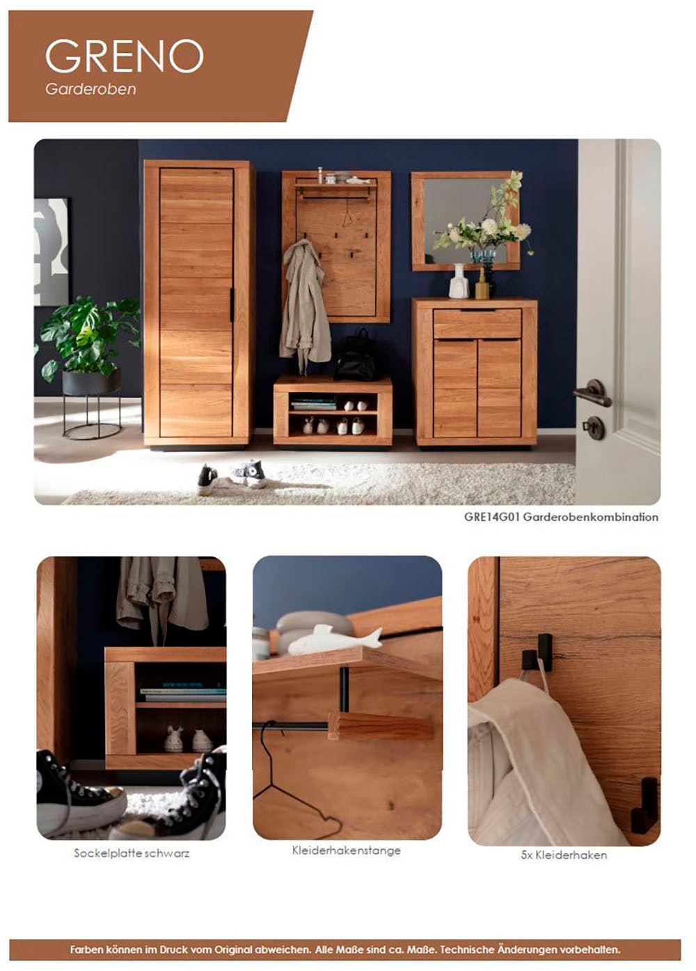 MCA living Sitzbank »Greno Garderobenbank«