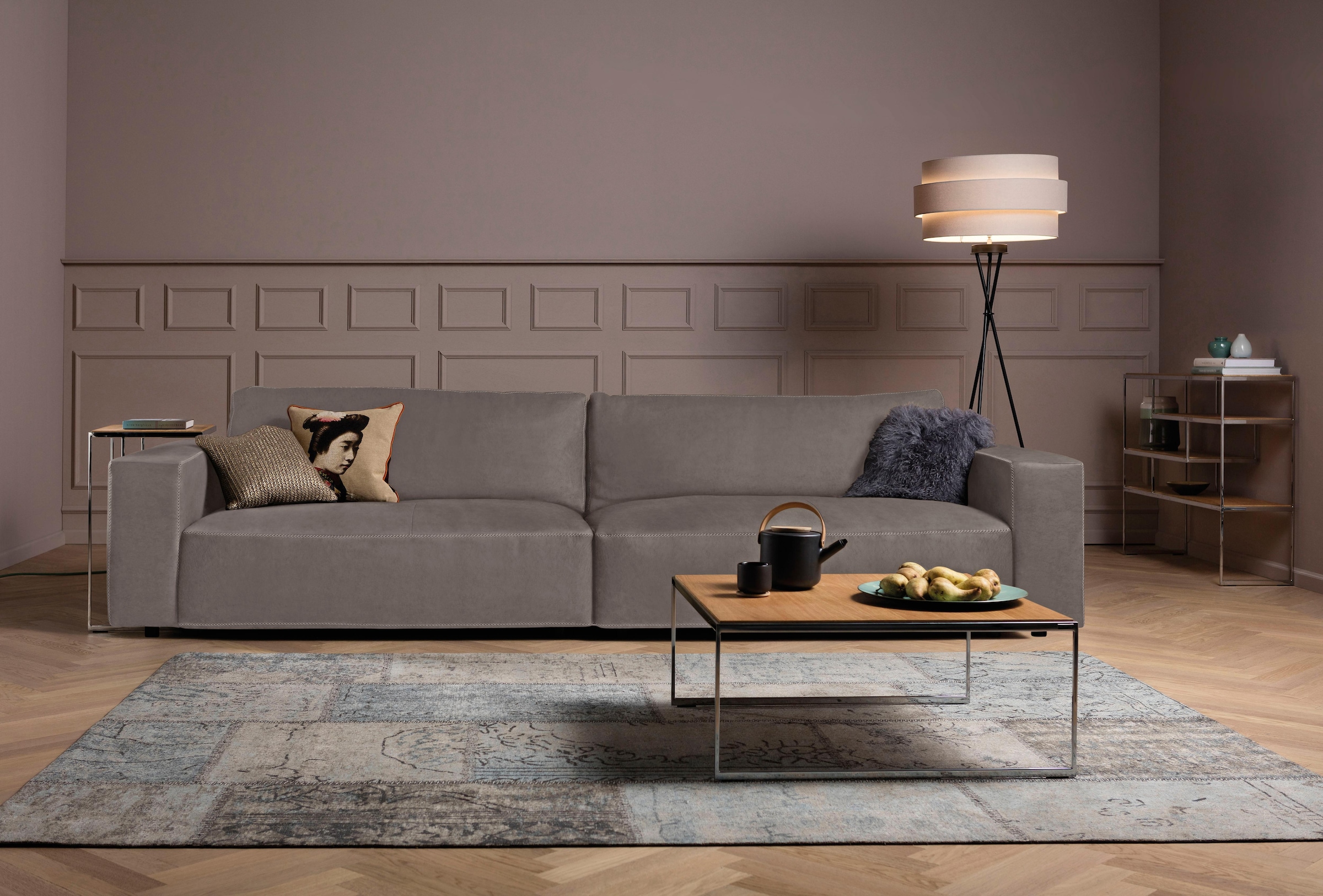 Musterring Big-Sofa »LUCIA Mega Sofa, zeitlos, bequem, Breite 292cm« in vielen Qualitäten und 4 unterschiedlichen Nähten, 3-Sitzer