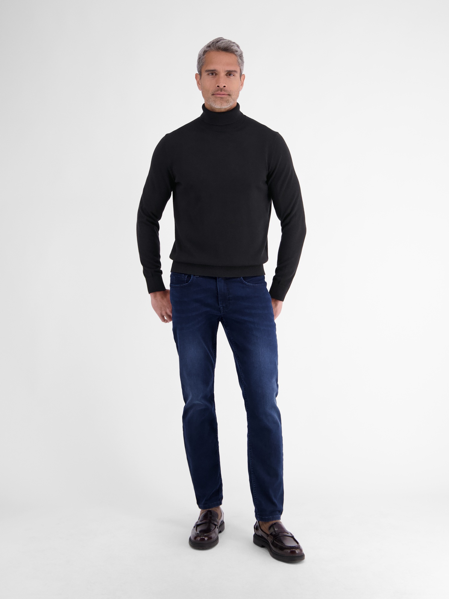 LERROS Rollkragenpullover »Rollkragenpullover mit Rippbündchen aus reiner Baumwolle«