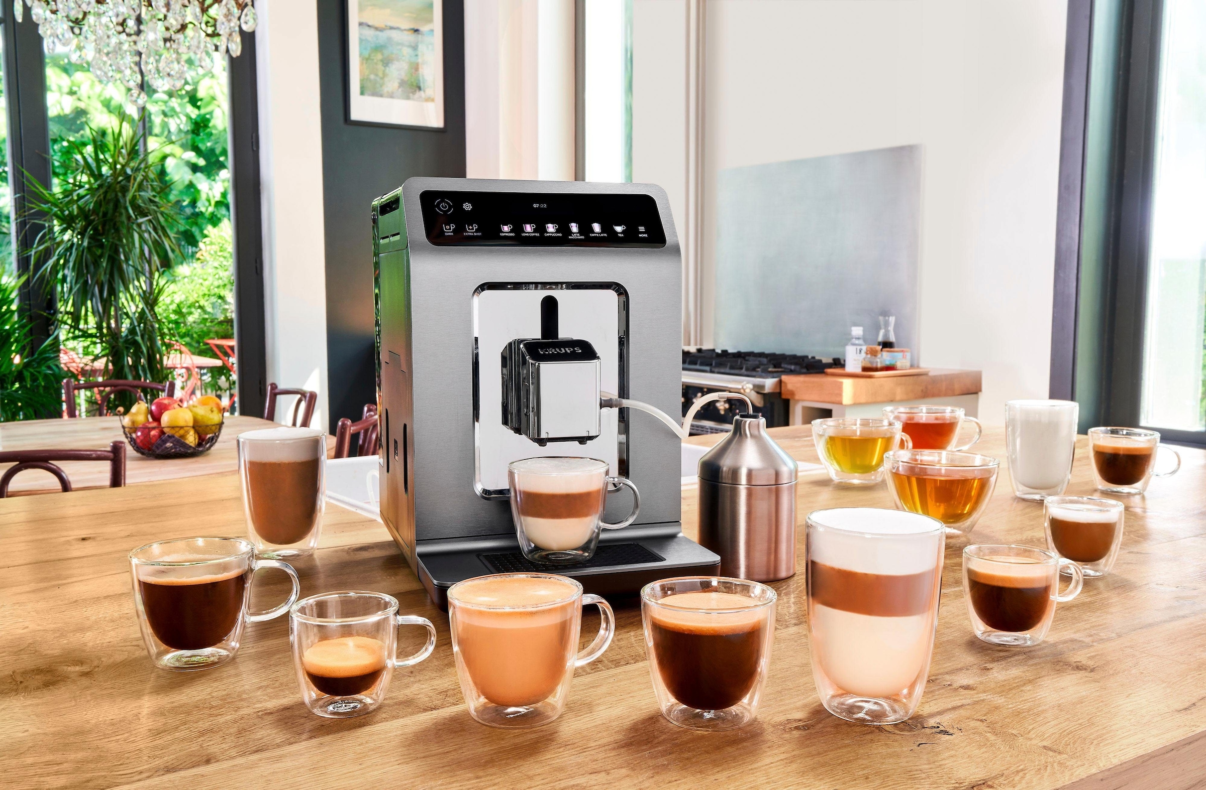 Krups Kaffeevollautomat »EA894T Evidence Plus«, mit vielen technischen  Innovationen und Bedienungshighlights mit 3 Jahren XXL Garantie