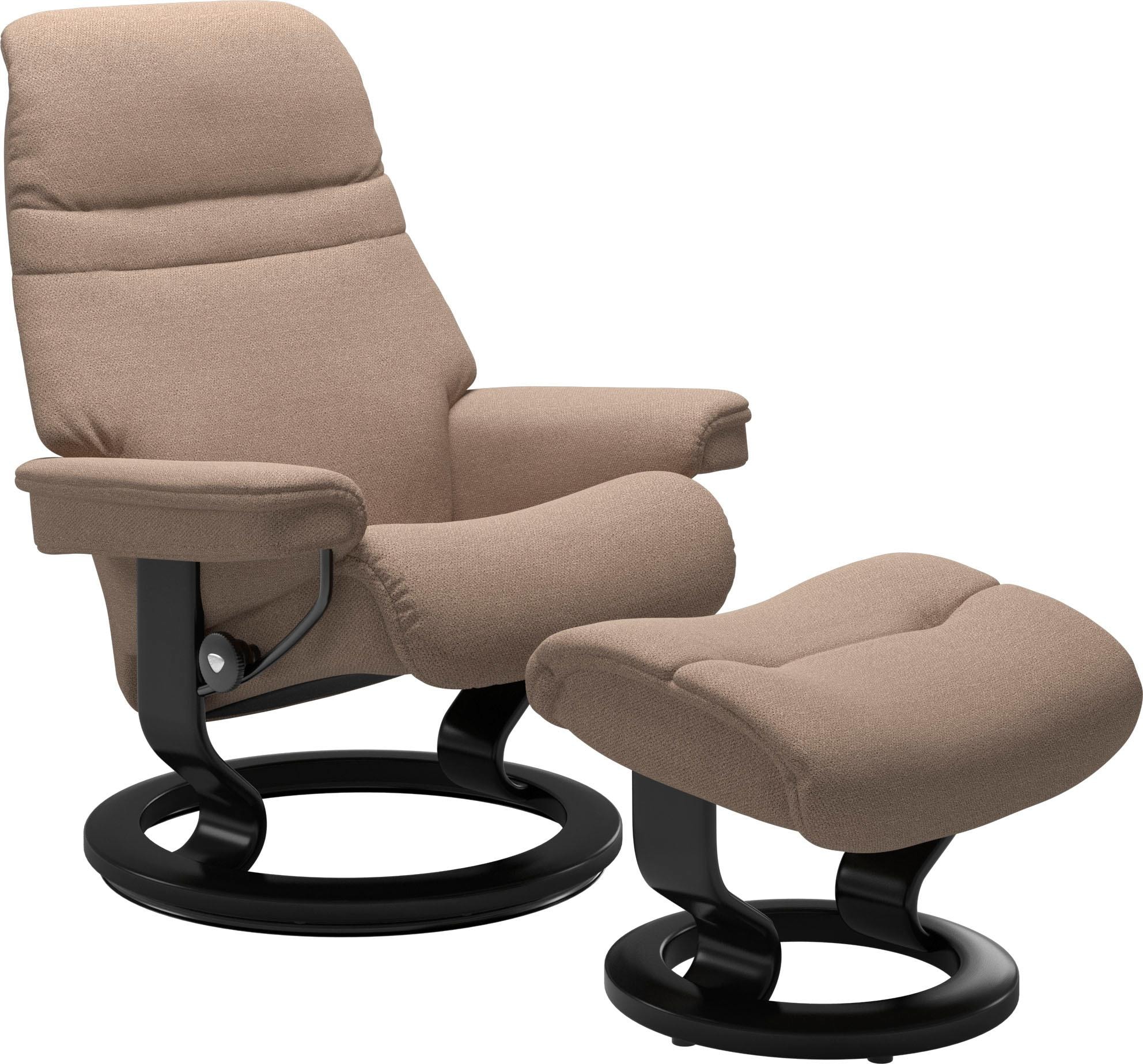 Stressless® Relaxsessel »Sunrise«, (Set, Relaxsessel mit Hocker), mit Classic Base, Größe M,...