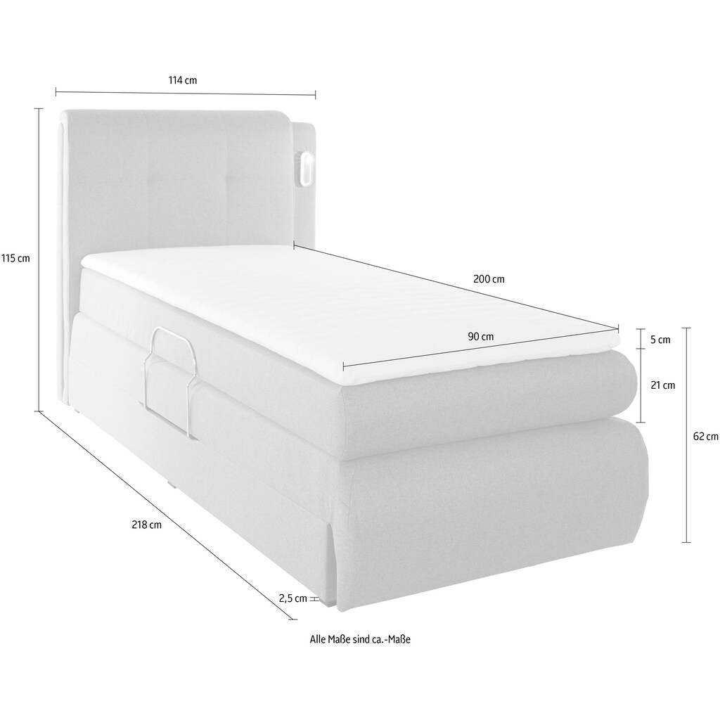 COLLECTION AB Boxspringbett »Borna«