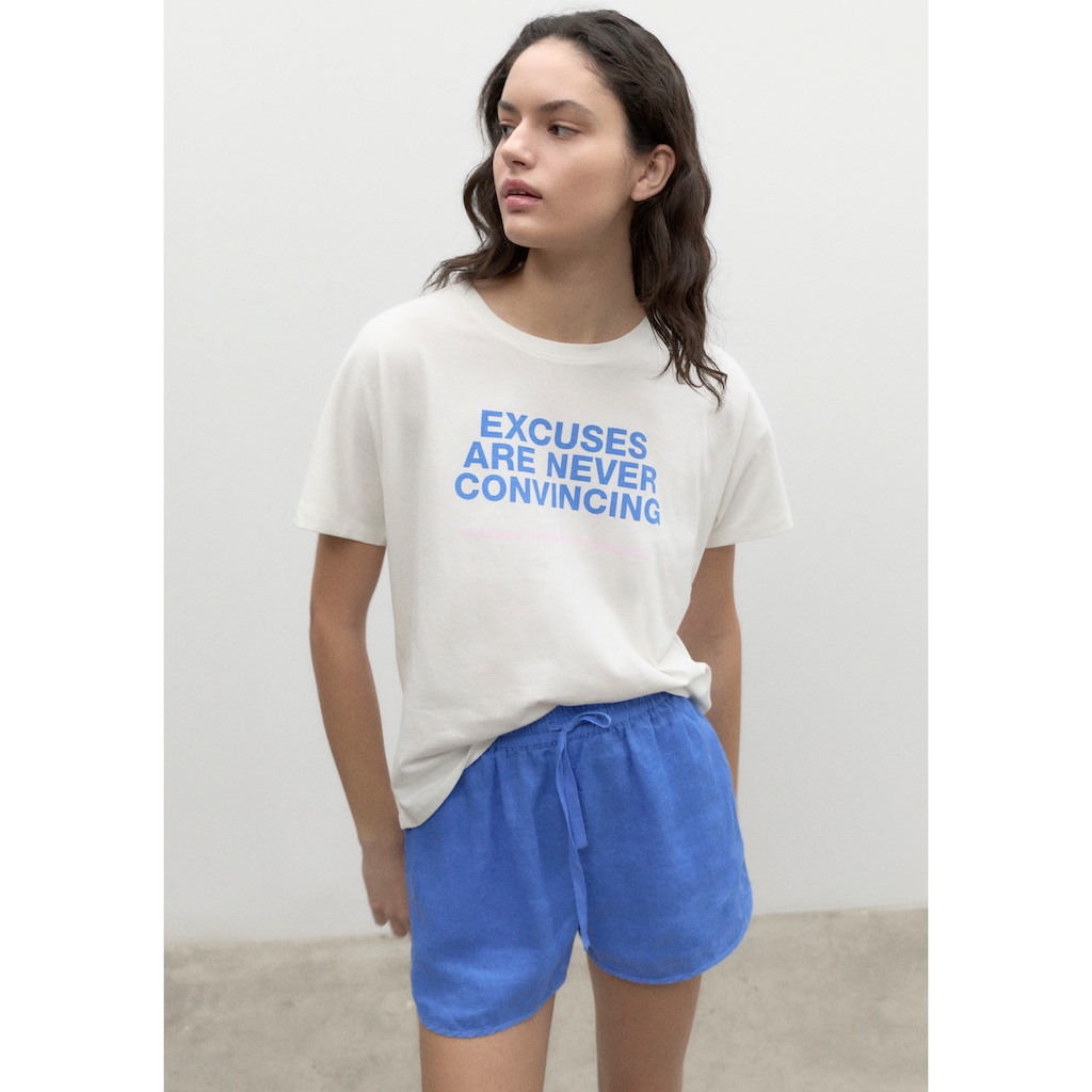 ECOALF T-Shirt »BOLOGNA« mit Statement-Print vorne