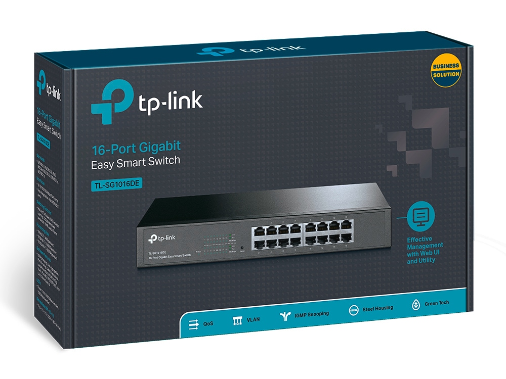TP-Link Netzwerk-Switch »TL-SG1016DE 16-Port Gigabit Easy Smart Switch«