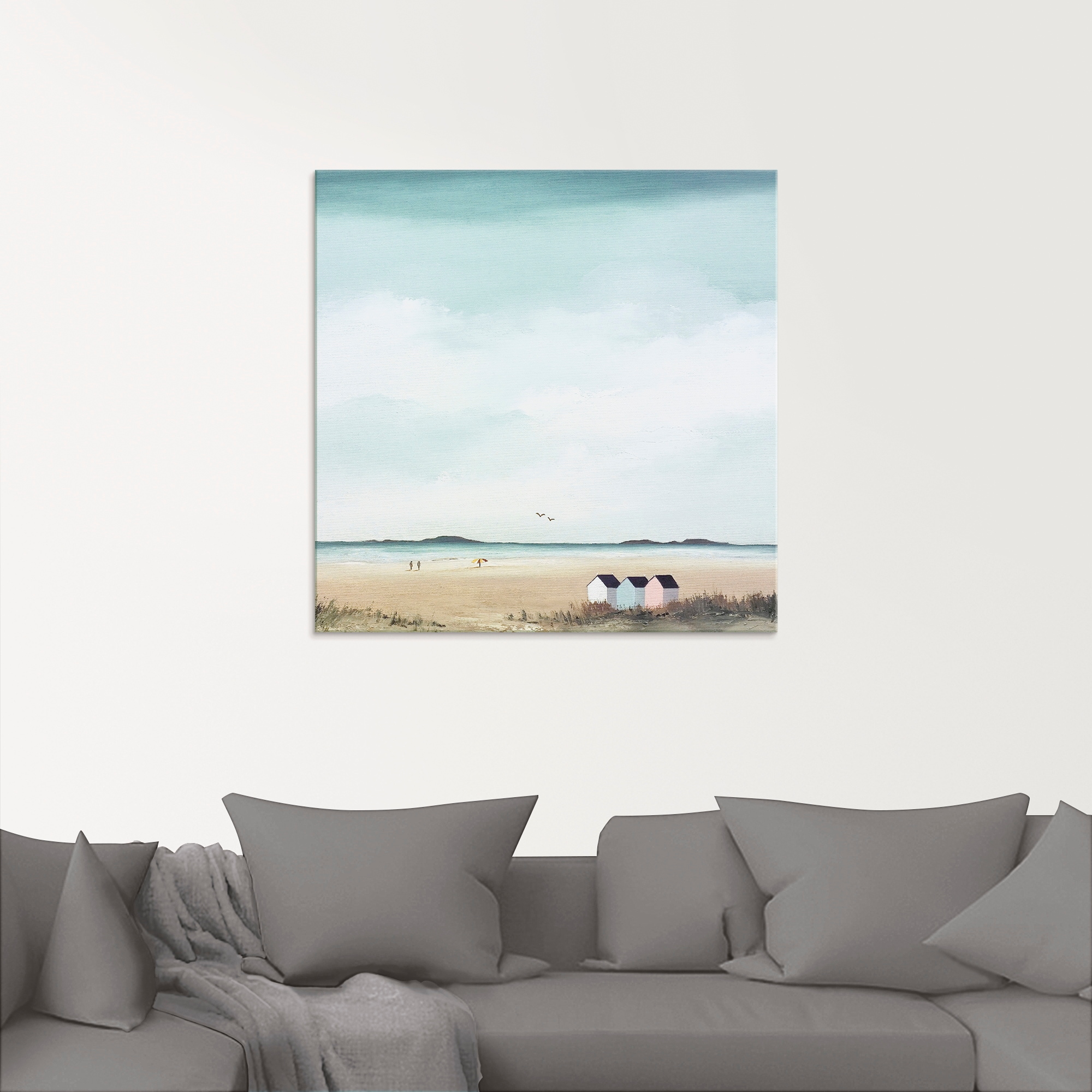 Artland Glasbild »Sonniger Morgen IV«, Strand, (1 St.), in verschiedenen Größen
