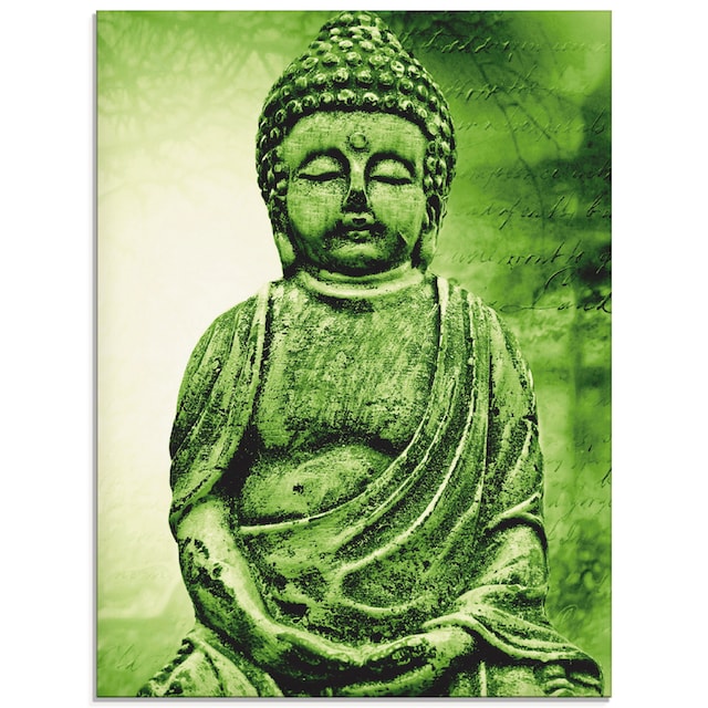 Artland Glasbild »Buddha«, Religion, (1 St.), in verschiedenen Größen auf  Rechnung kaufen