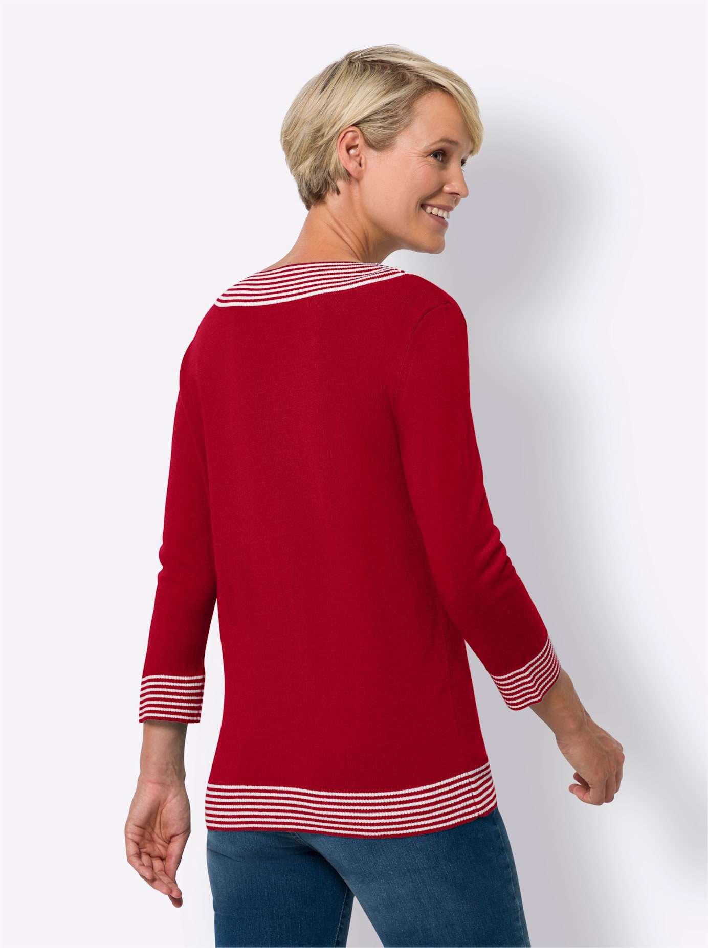 Classic Basics 3/4 Arm-Pullover »V-Pullover«