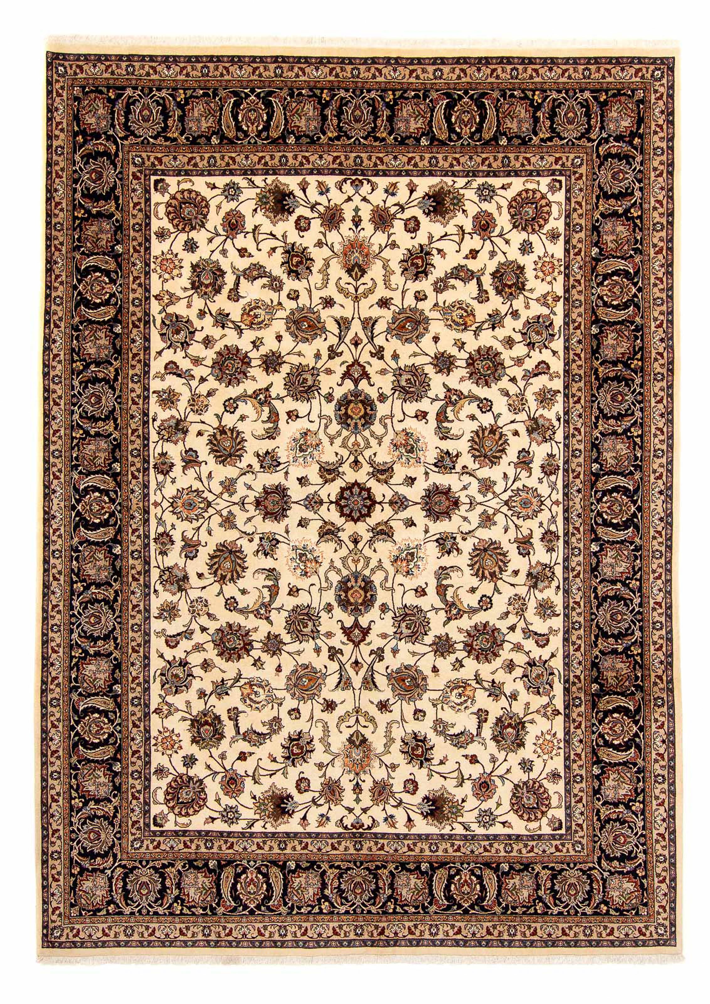 morgenland Orientteppich »Perser - Classic - 387 x 302 cm - beige«, rechteckig, Wohnzimmer, Handgeknüpft, Einzelstück mit Zertifikat