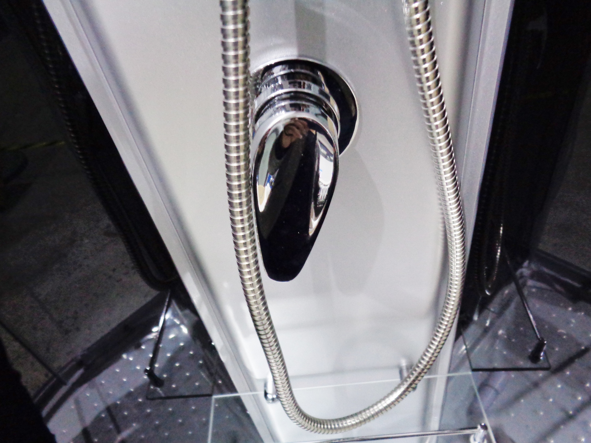 Sanotechnik Komplettdusche »RIO Black«, Viertelkreisdusche