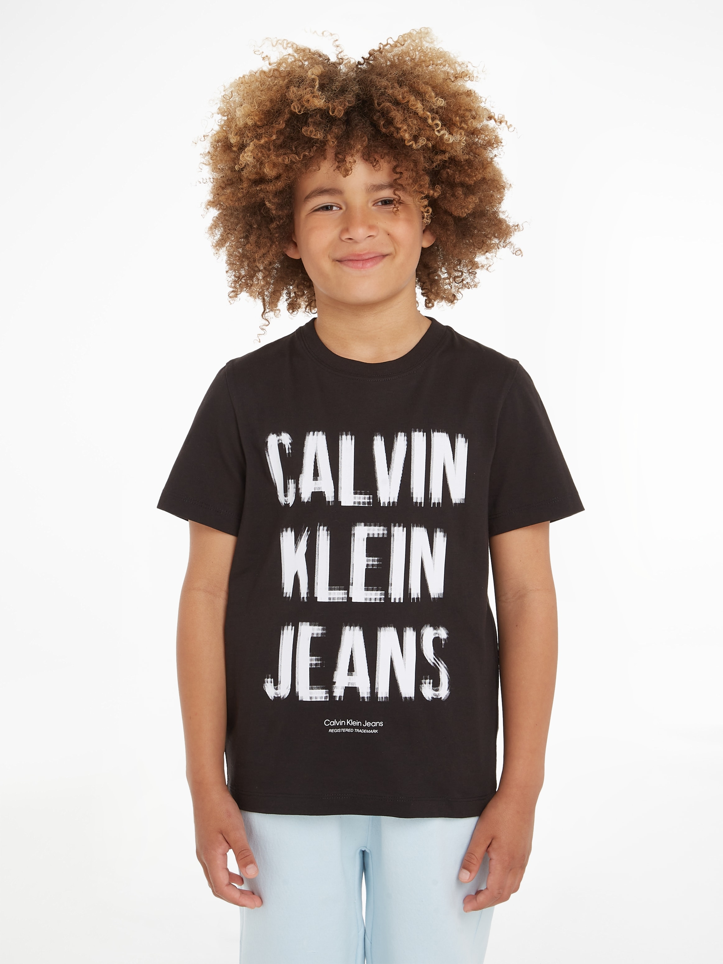 Calvin Klein Jeans T-Shirt »PIXEL LOGO RELAXED SS T-SHIRT«, für Kinder bis  16 Jahre bei ♕