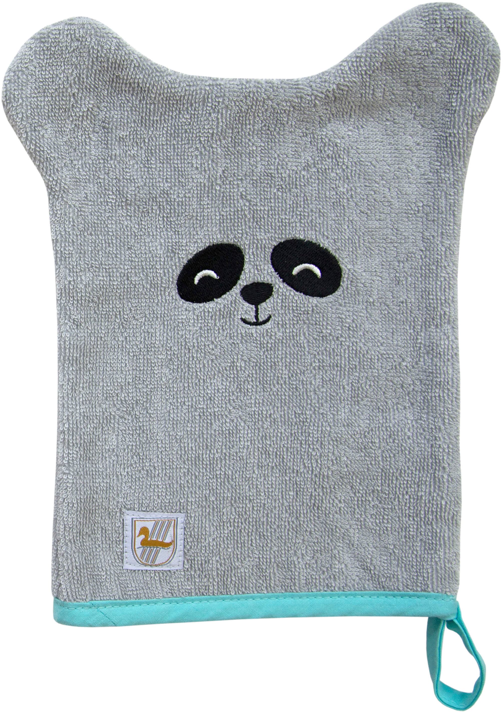 Waschhandschuh »Panda«, (Set, 6 St., 6 Waschhandschuhe 16 x 21 cm)