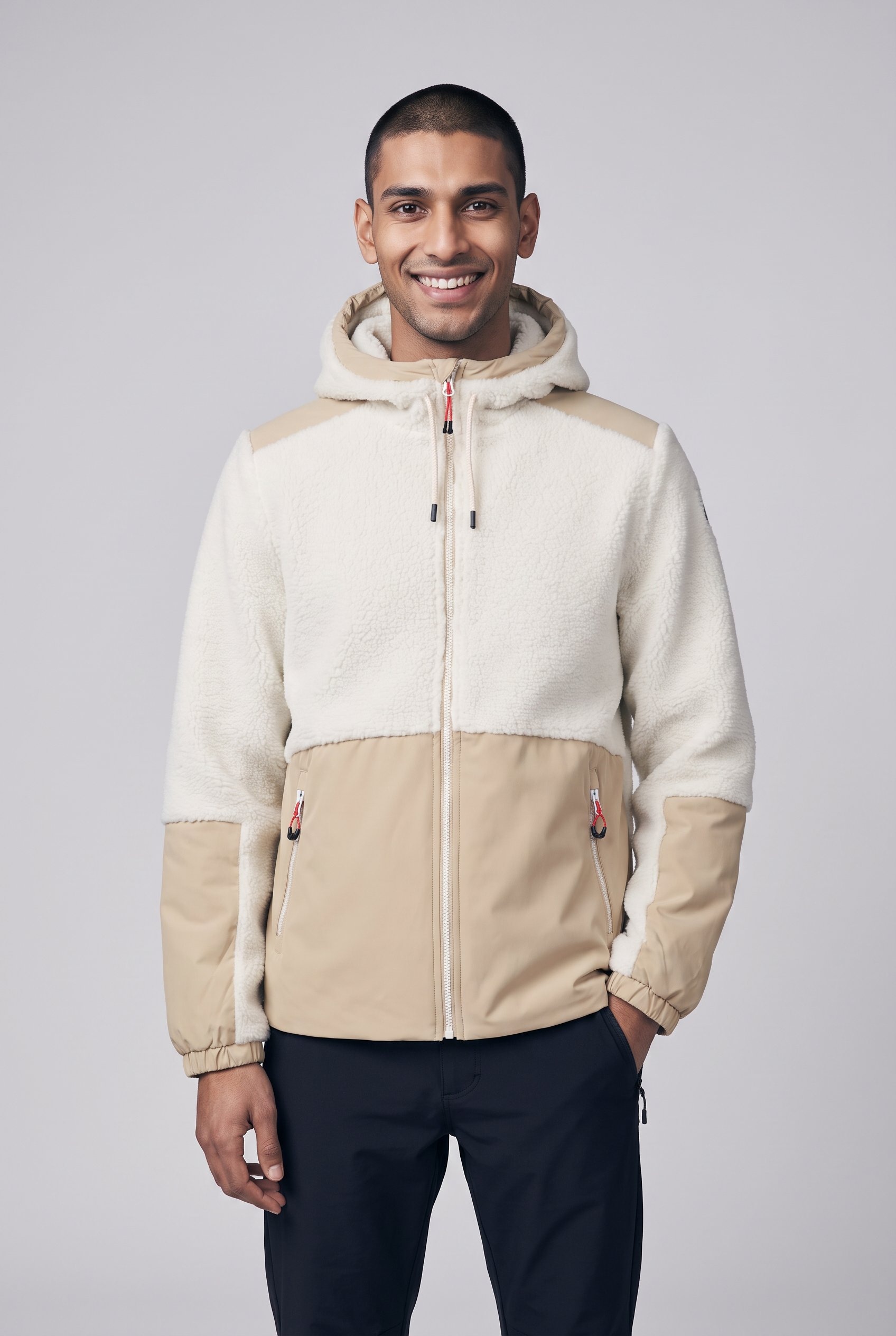 Icepeak Plüschjacke mit Kapuze mit Kapuze und hochschließendem Kragen, aus Polyester