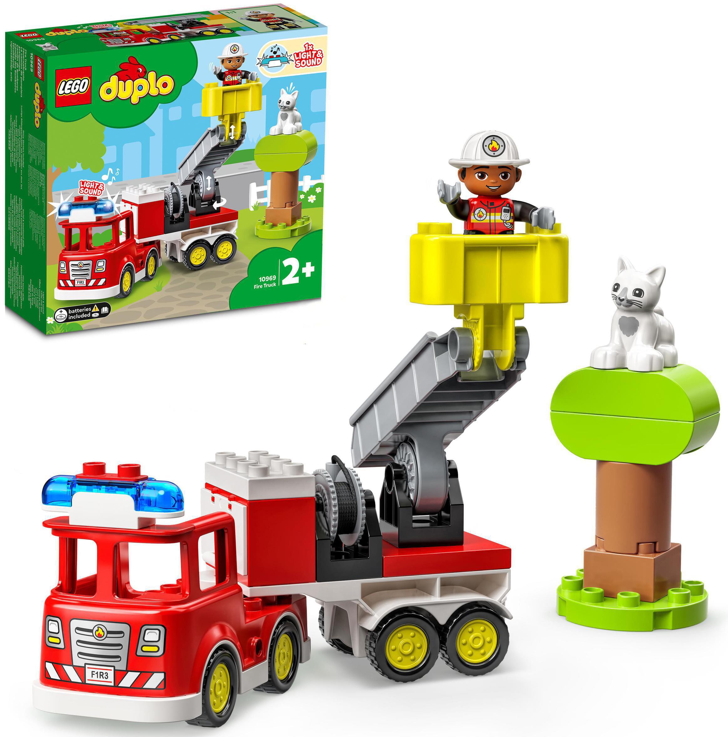 Made und Sirene Europe LEGO® Konstruktionsspielsteine »Feuerwehrauto St.), in (10969), bei Licht; LEGO® mit (21 DUPLO«,