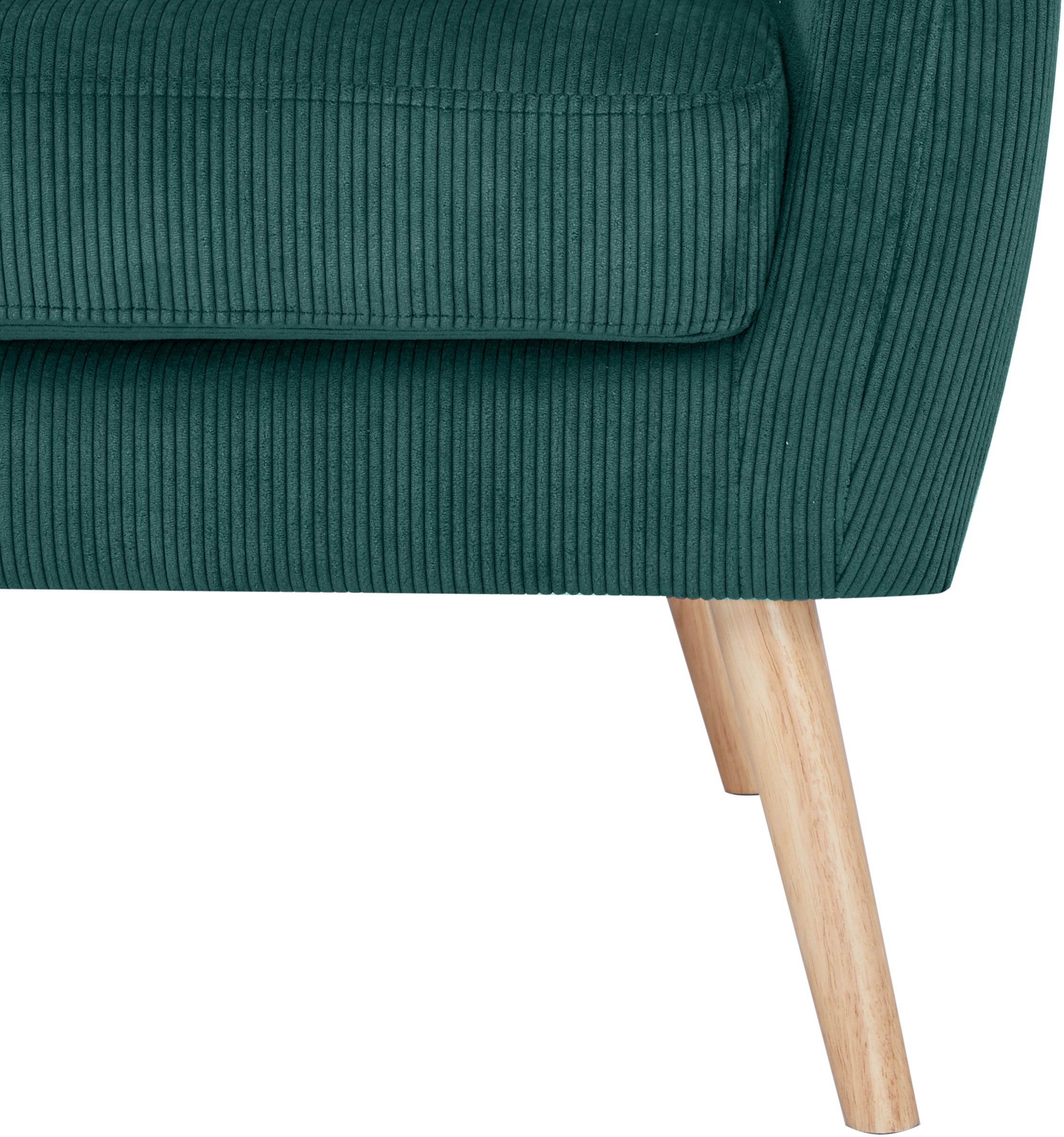 Home affaire Ohrensessel »Yamuna«, mit Sitzpolsterung, Gestell und Füße aus Massivholz, Sitzhöhe 47 cm