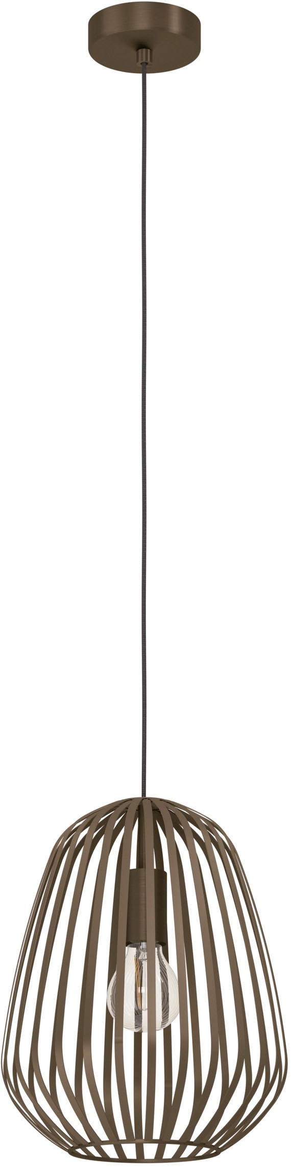 EGLO Hängeleuchte »ESPINAL Pendellampe - Stahl - E27 - 1X40W - IP20« E27 1 Stk. Hängelampe, Deckenlampe, Wohnzimmer, Esszimmer, H110 x Ø28 cm