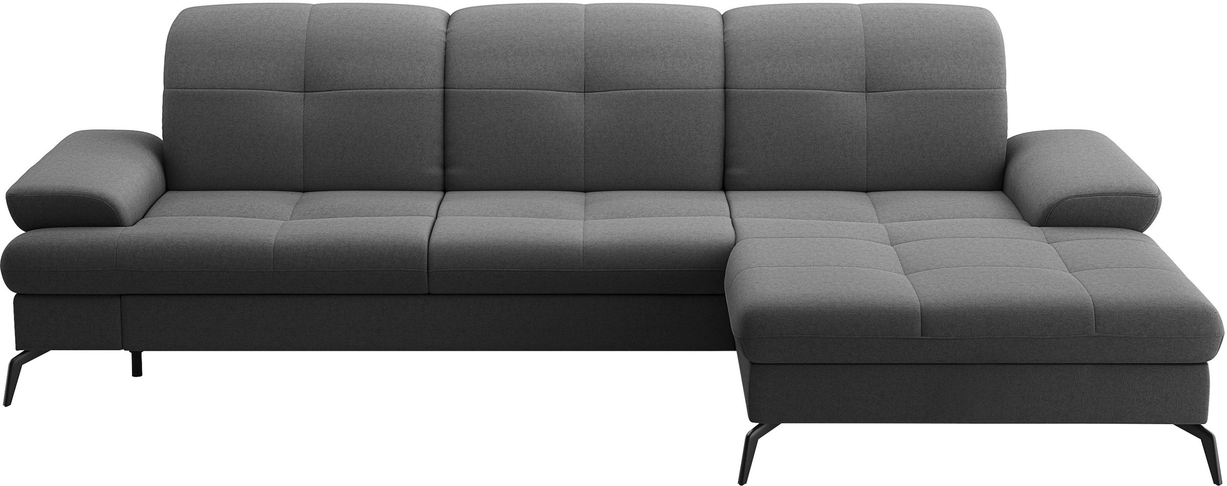 sit&more Ecksofa »Amica, L-Form, inkl. Sitztiefenverstellung & Armteilverstellung« wahlweise mit Bettfunktion, Bettkasten und Kopfteilverstellung
