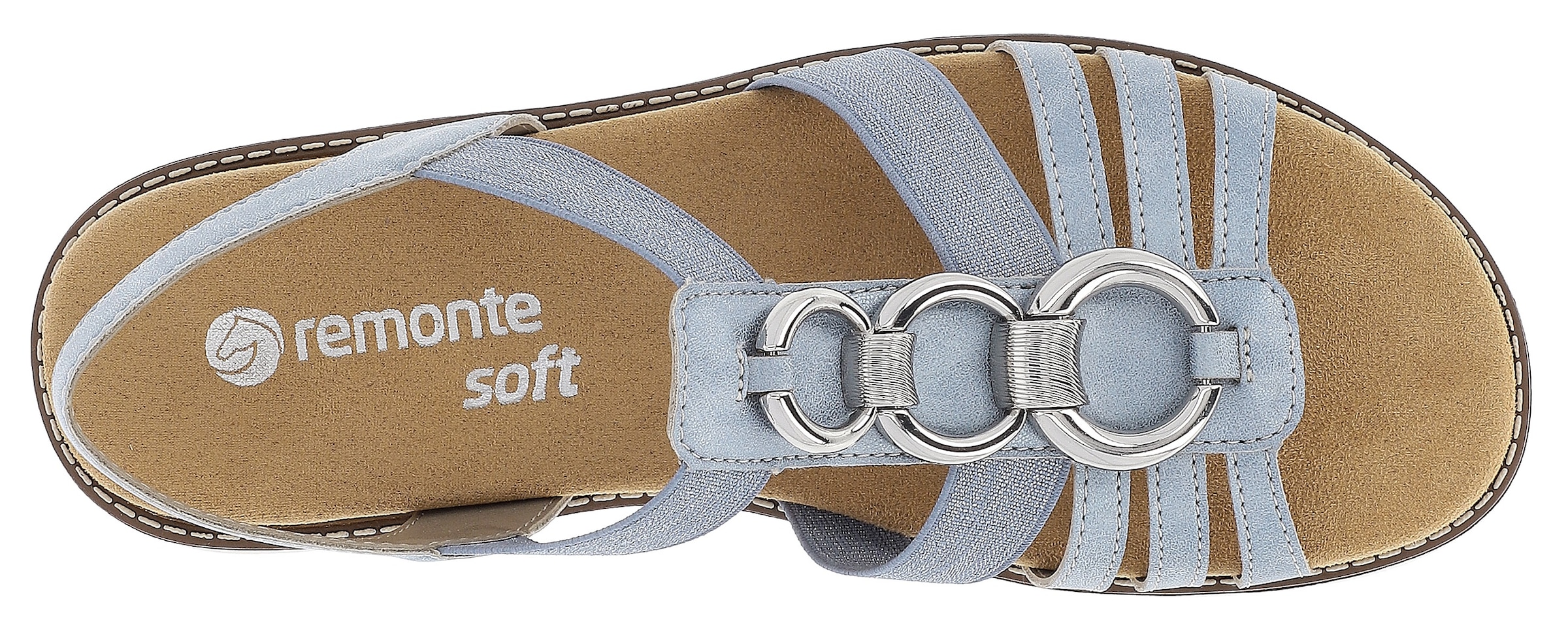 Remonte Sandale, Sommerschuh, Sandalette, Keilabsatz, mit praktischen Gummizügen