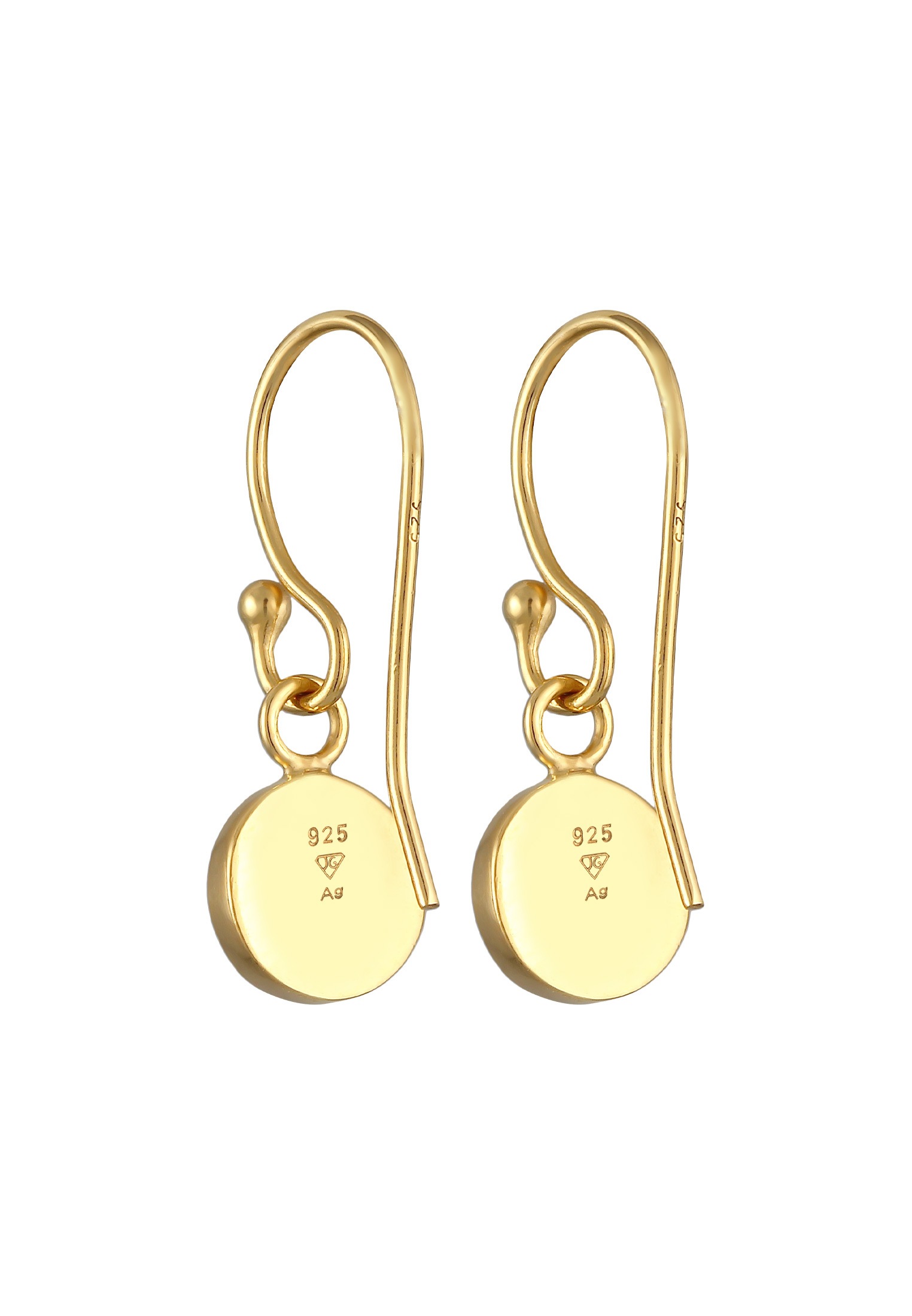 Elli Premium Paar Ohrhänger »Ohrringe Granat Basic Trend Ohrhänger 925 Silber«