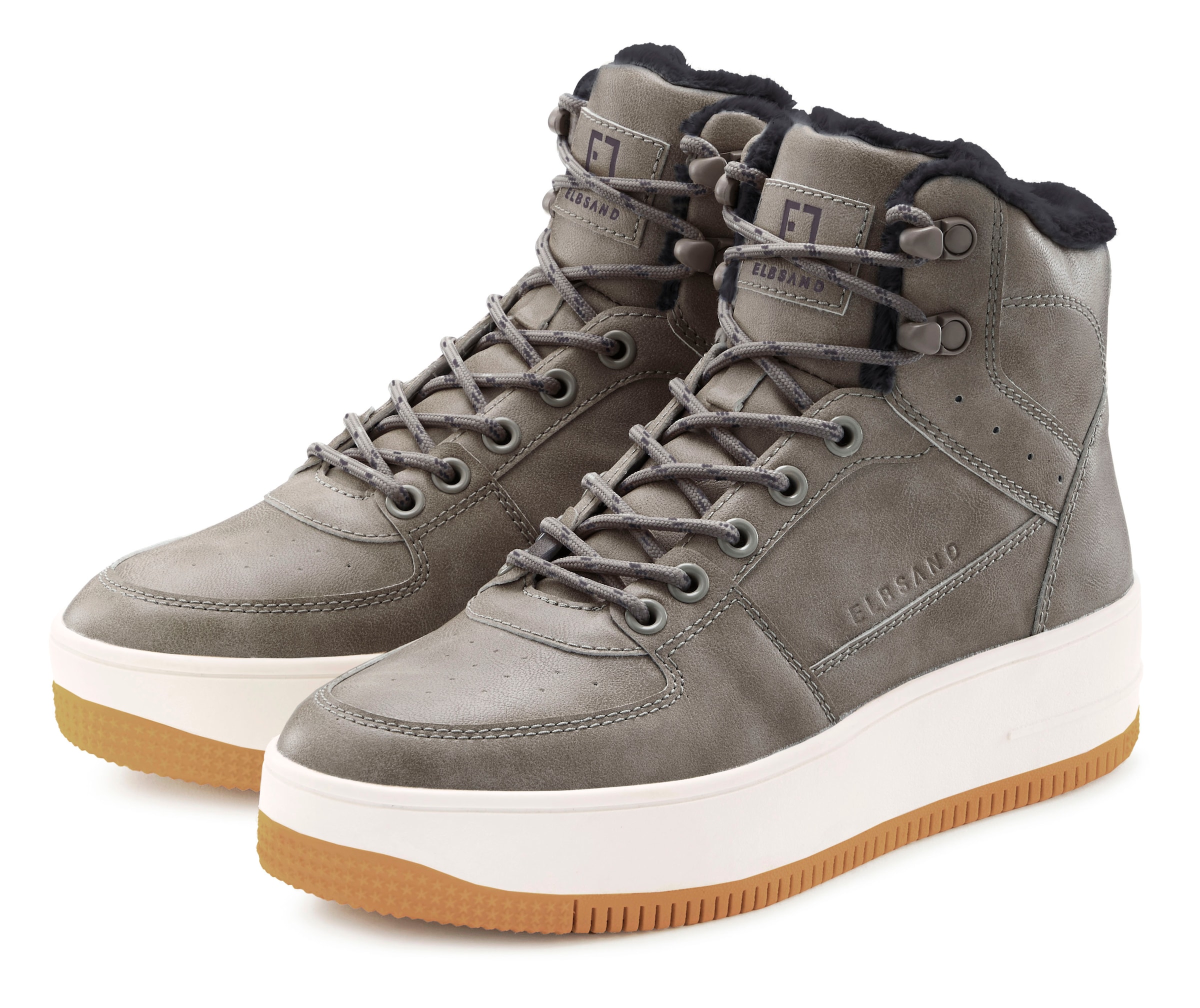 Elbsand Sneaker  mit kuscheligem Warmfutter, Freizeitschuh, Halbschuh, High Top Sneaker