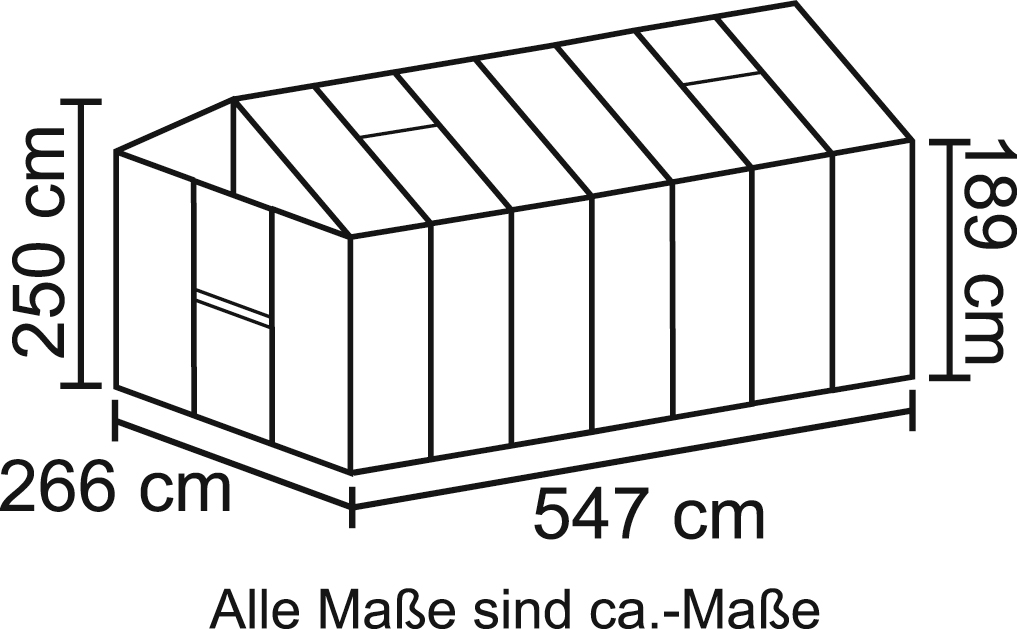 Vitavia Gewächshaus »Zeus 13800«